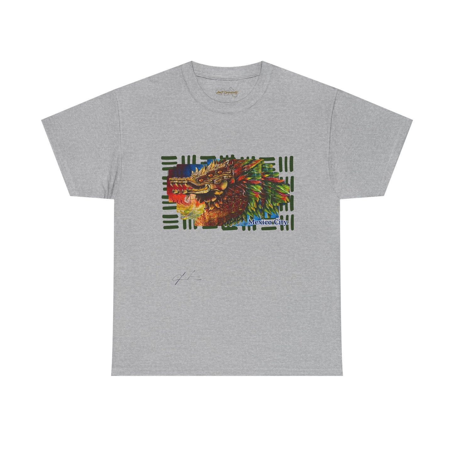Quetzalcoatl by A Valadez / Unisex Heavy Cotton Tee