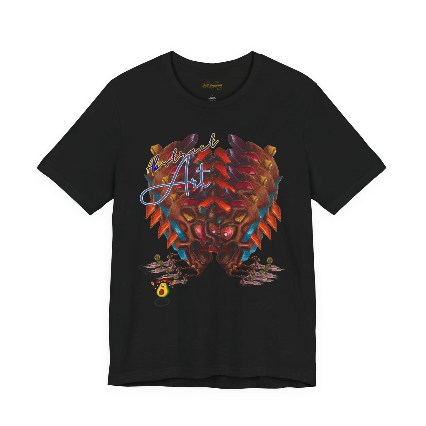 Angry boy abstract/ By A Valadez/ Unisex Jersey Short Sleeve Tee