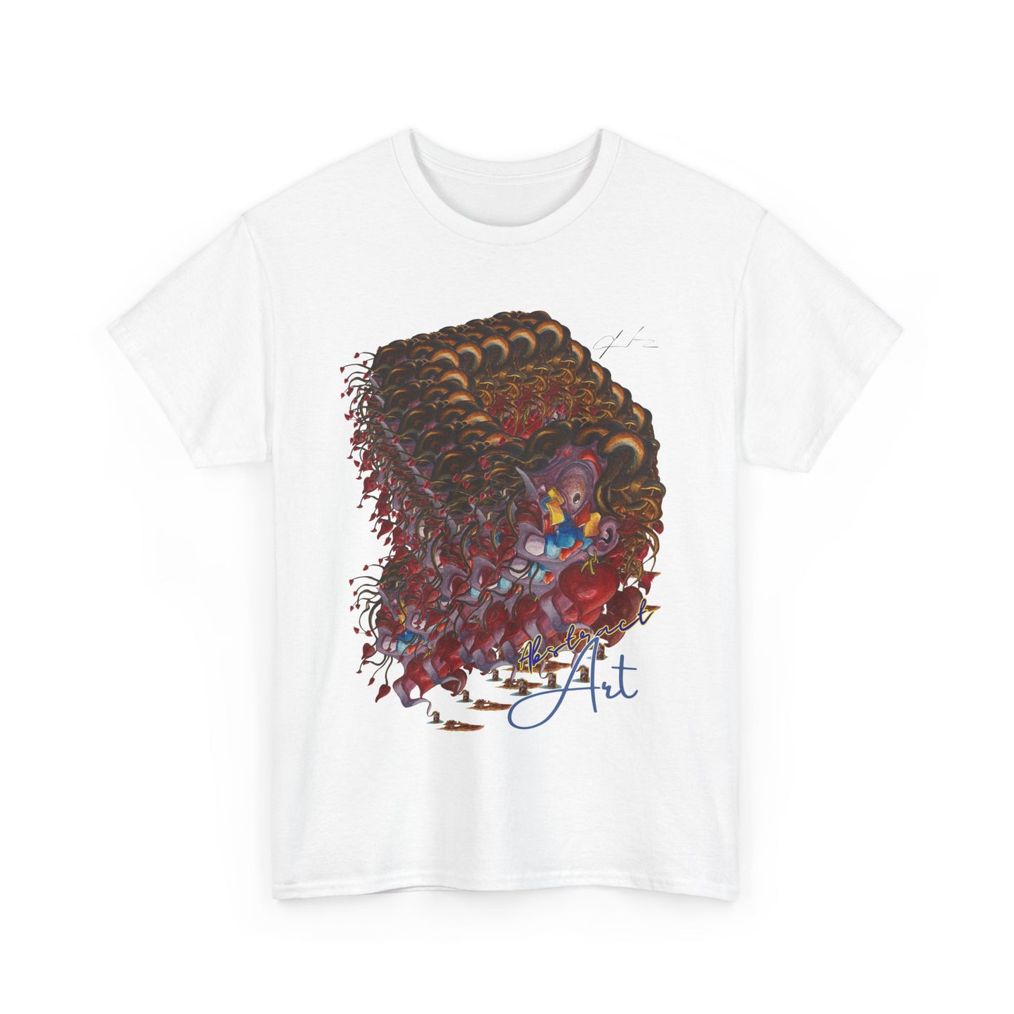 Queen of hearts/ By A Valadez/ Unisex Heavy Cotton Tee