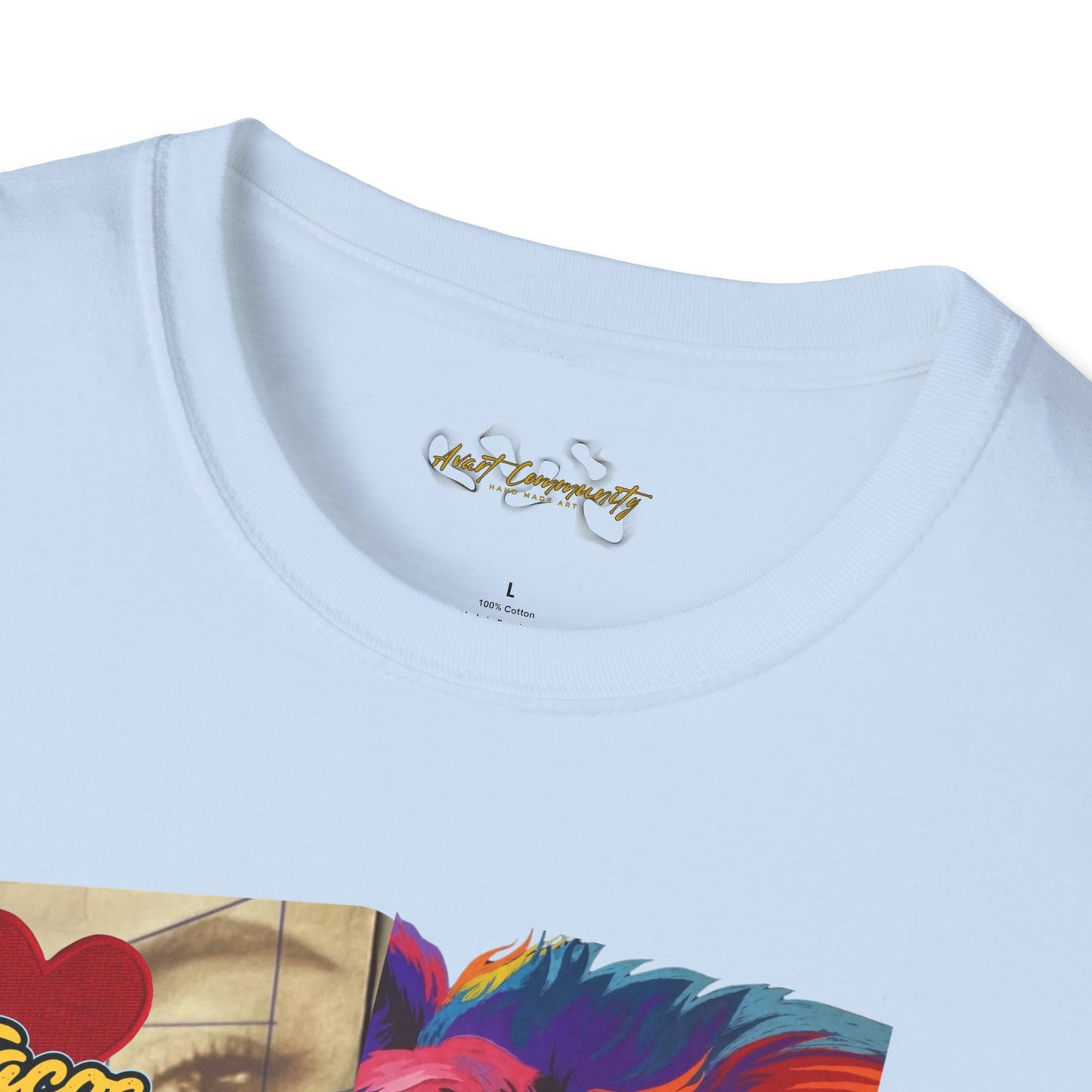 Abstract collage/ By A Valadez/ Unisex Softstyle T-Shirt