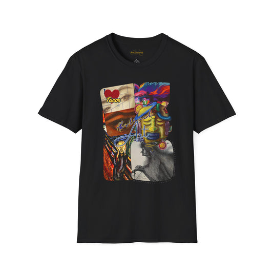 Abstract collage/ By A Valadez/ Unisex Softstyle T-Shirt