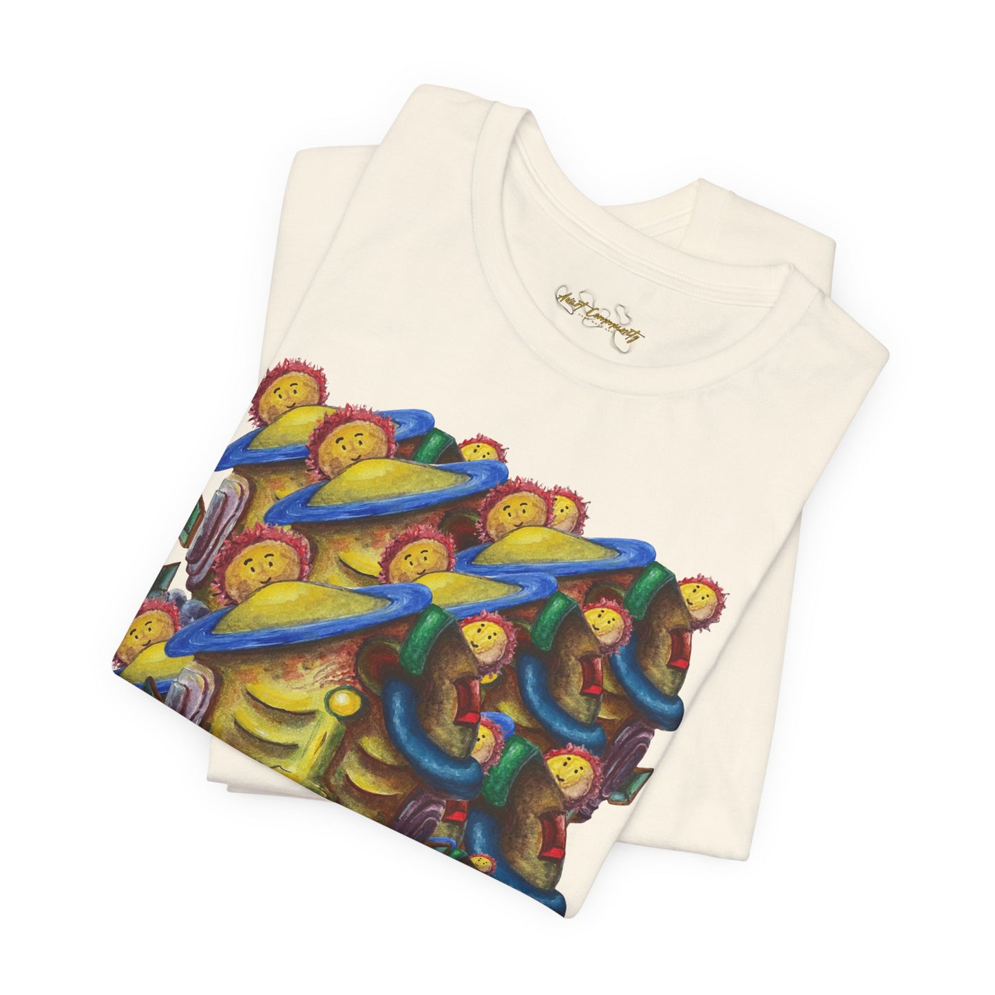 Abstract Art  face / By A Valadez / Unisex Jersey Short Sleeve Tee