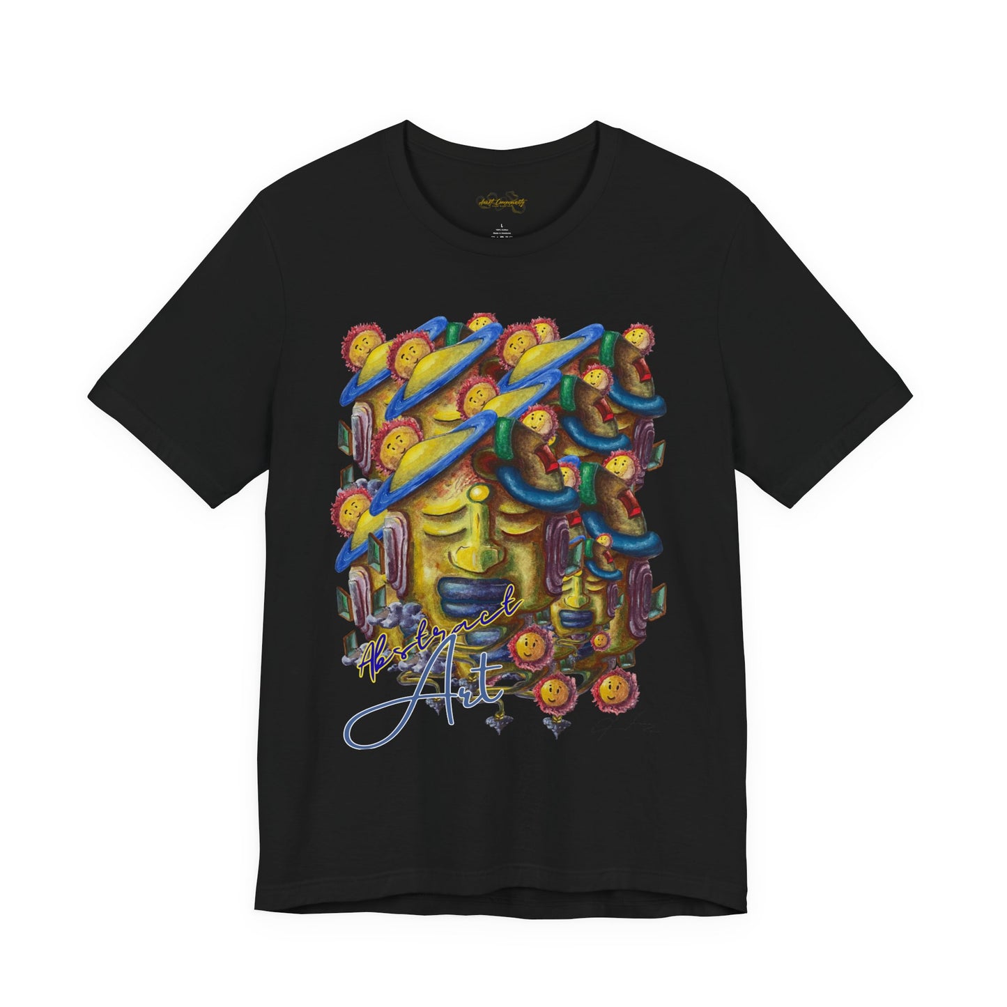 Abstract Art  face / By A Valadez / Unisex Jersey Short Sleeve Tee