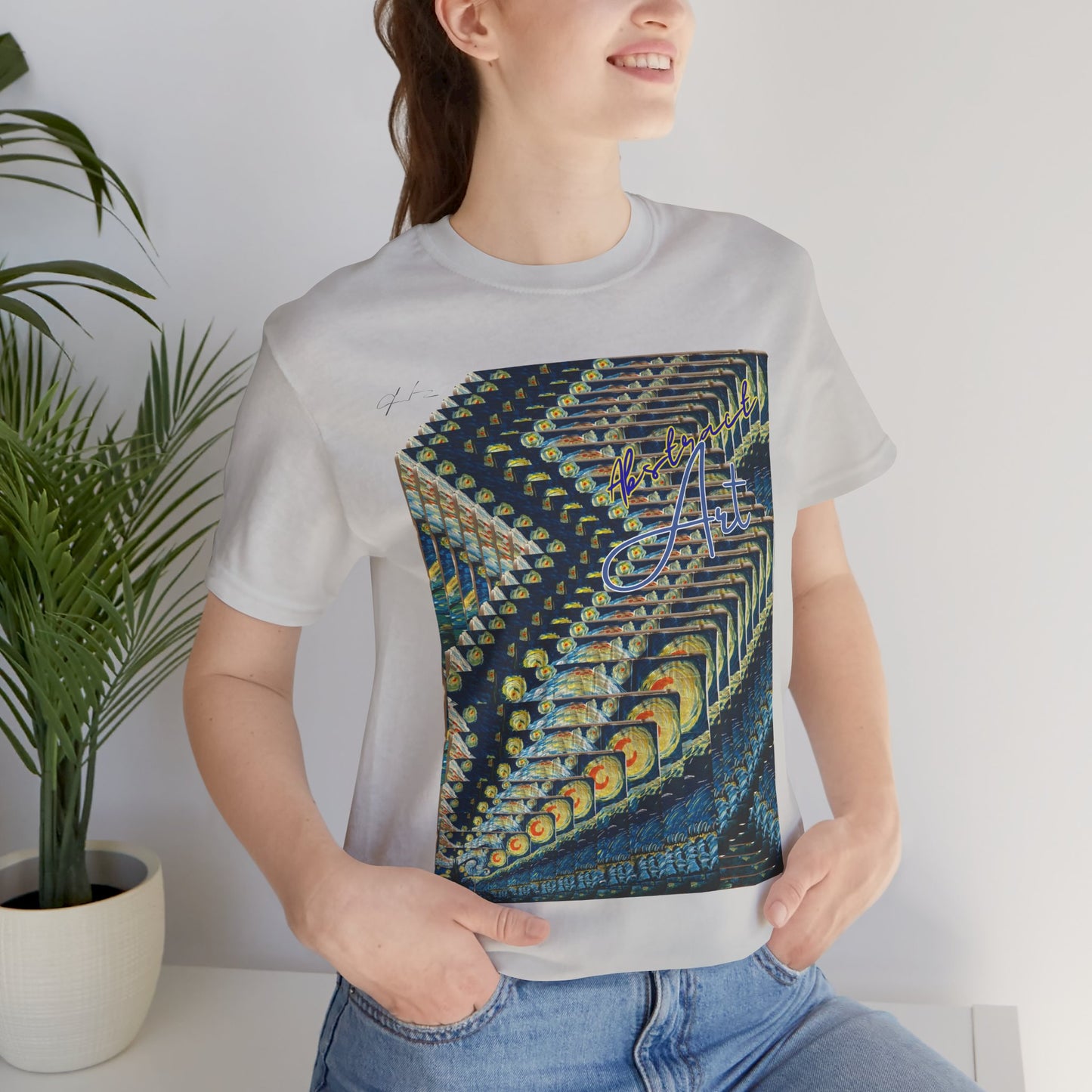 Abstract Starry Night / By A Valadez / Unisex Jersey Short Sleeve Tee