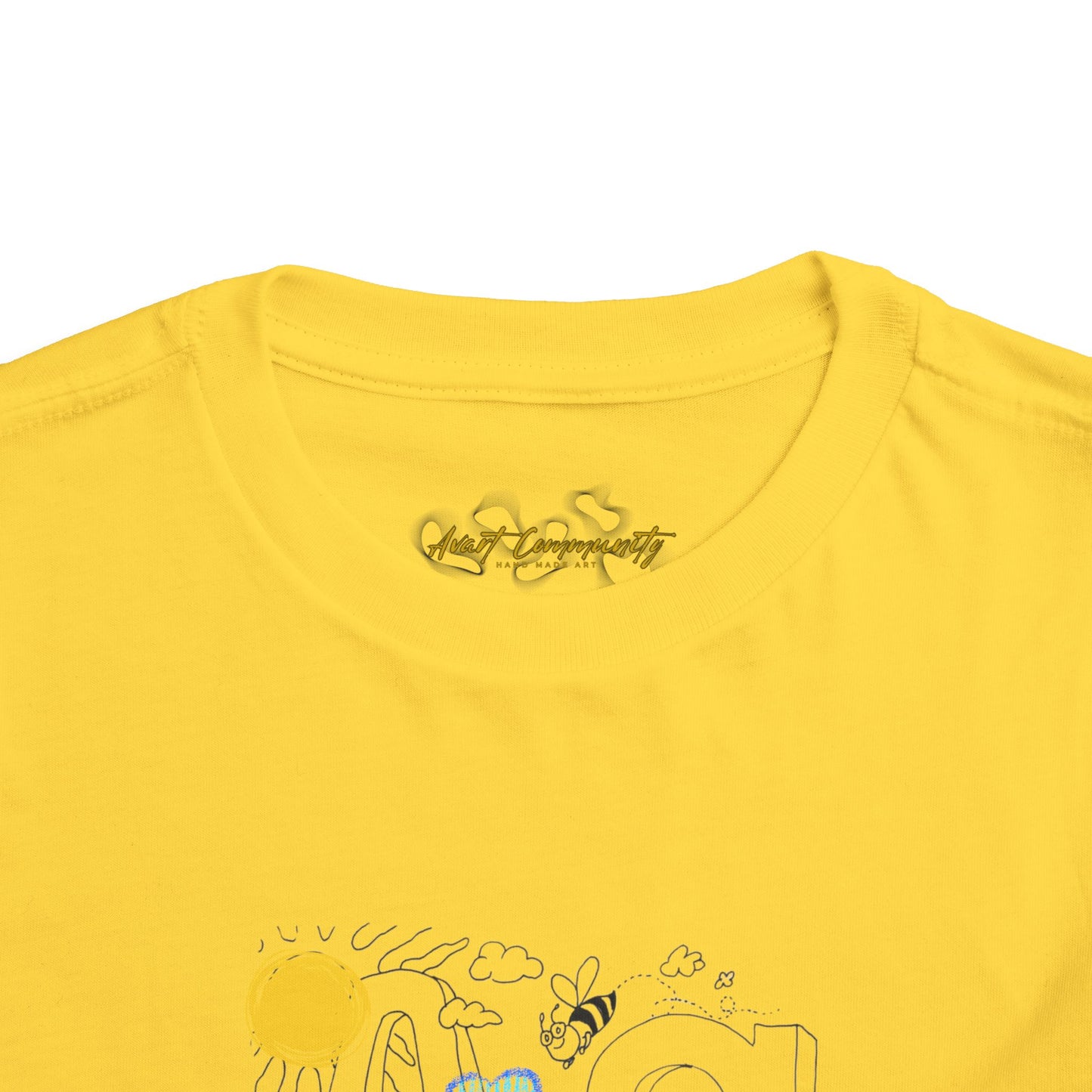 Letter A / The ABCs in the Bible/ by A Valadez/ Toddler Short Sleeve Tee