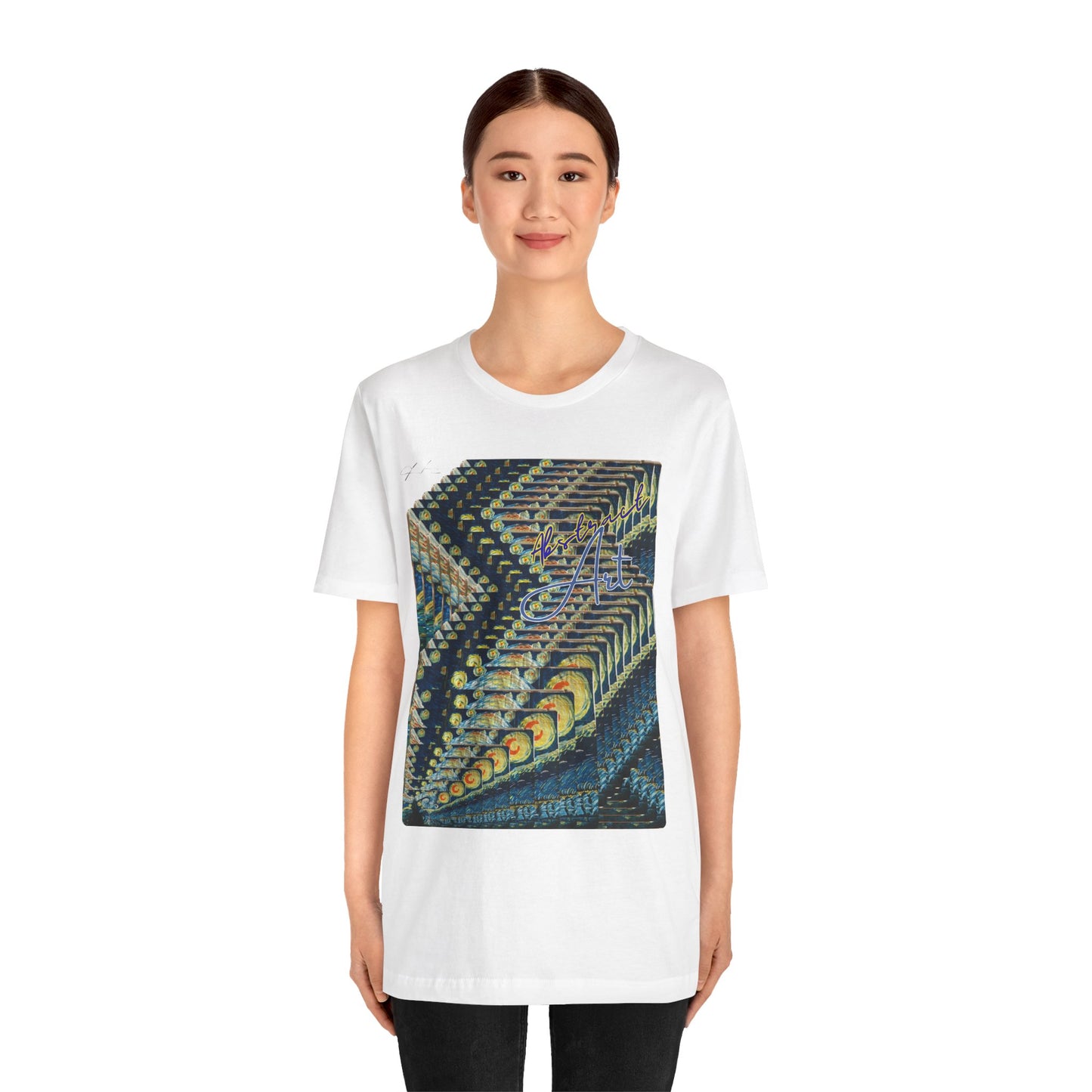 Abstract Starry Night / By A Valadez / Unisex Jersey Short Sleeve Tee