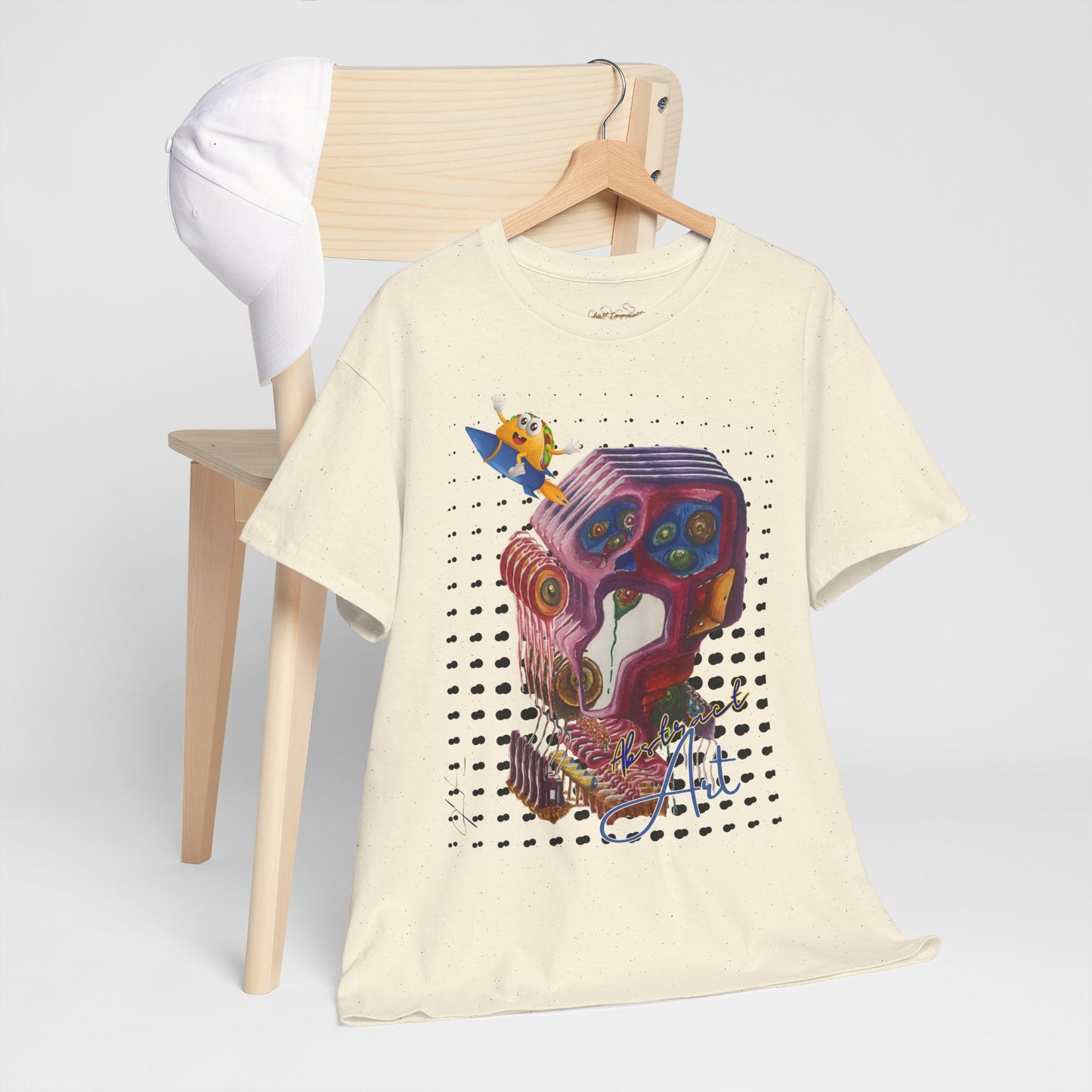 Surprised abstract/ By A Valadez/ Unisex Heavy Cotton Tee