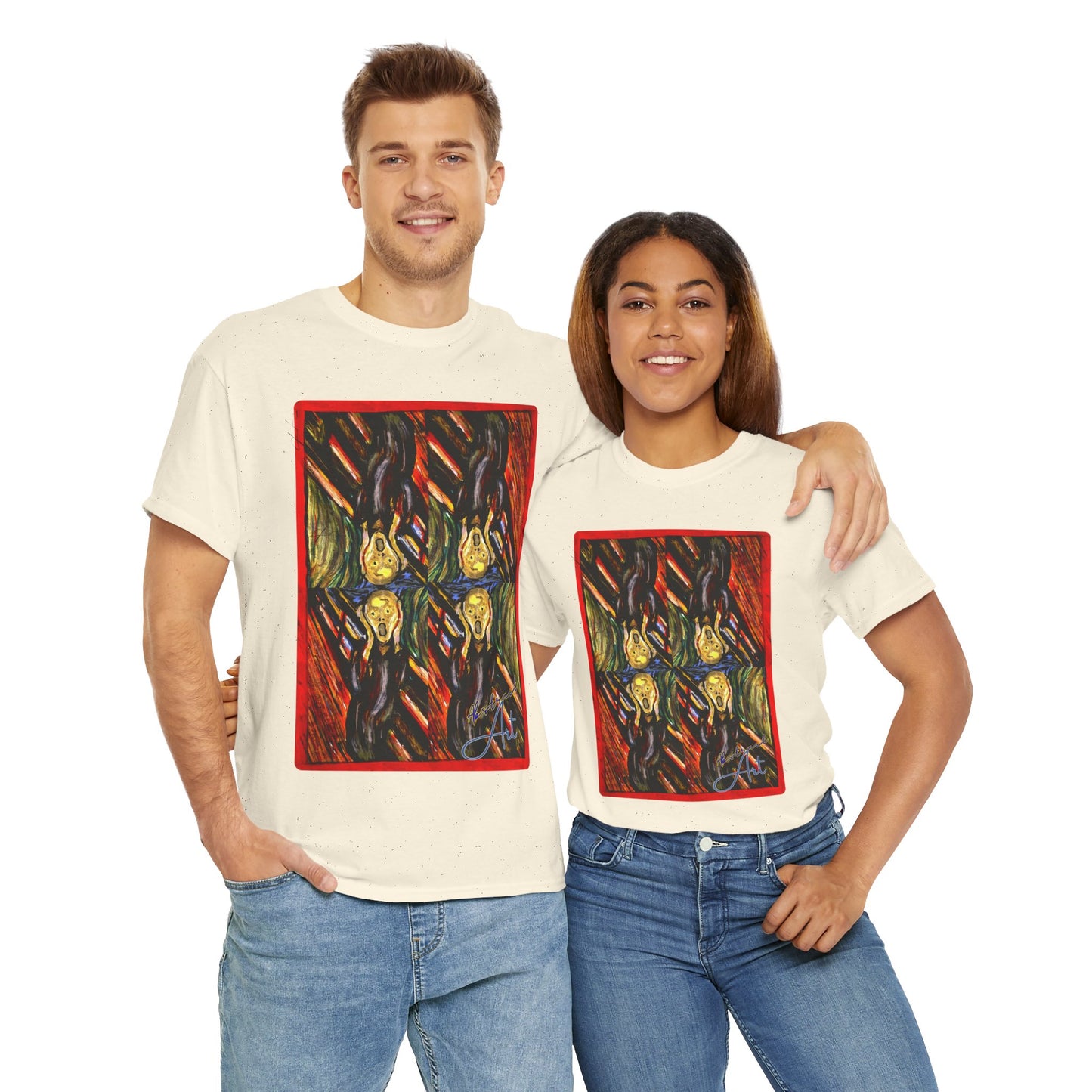 Abstract Screming / By A Valadez / Unisex Heavy Cotton Tee