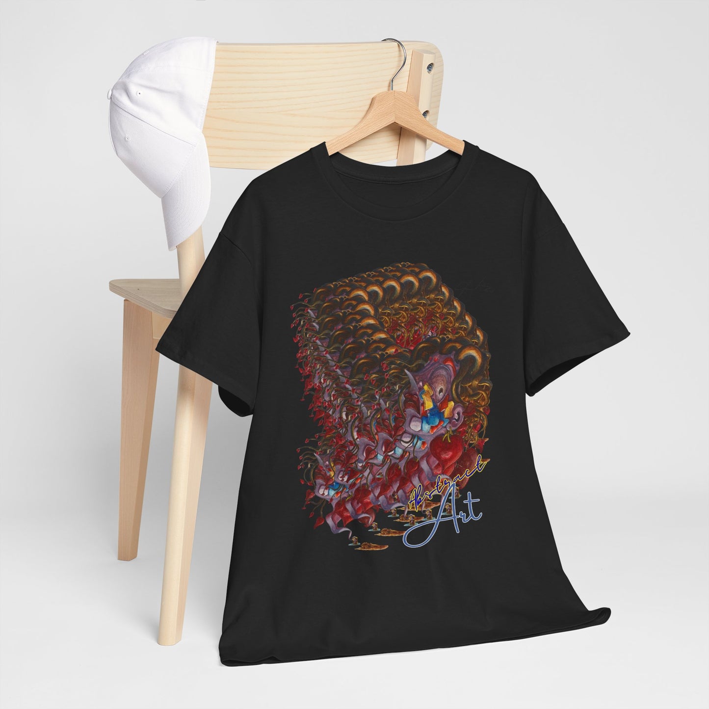 Queen of hearts/ By A Valadez/ Unisex Heavy Cotton Tee