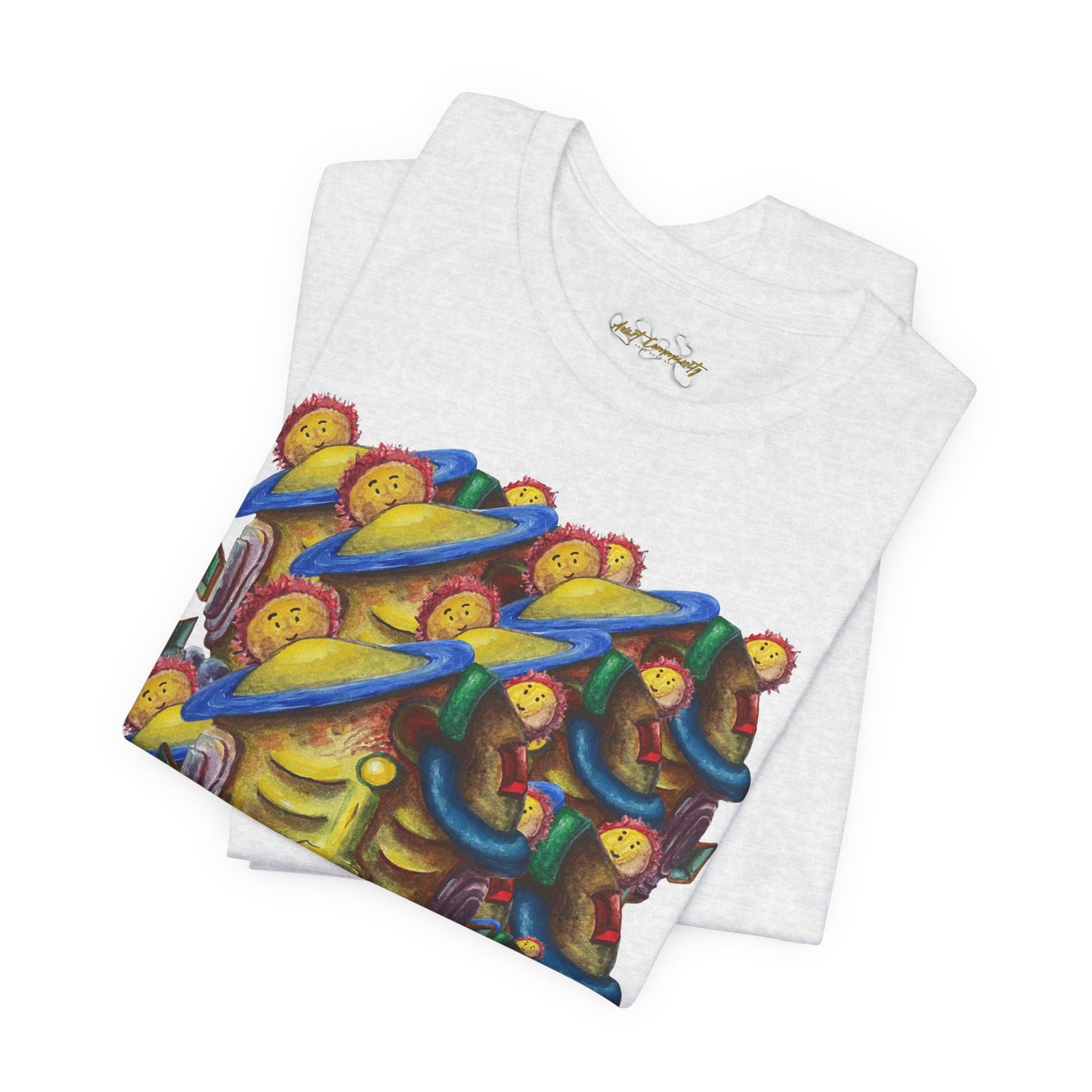 Abstract Art  face / By A Valadez / Unisex Jersey Short Sleeve Tee