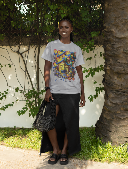 Abstract Art face / By A Valadez / Unisex Jersey Short Sleeve Tee