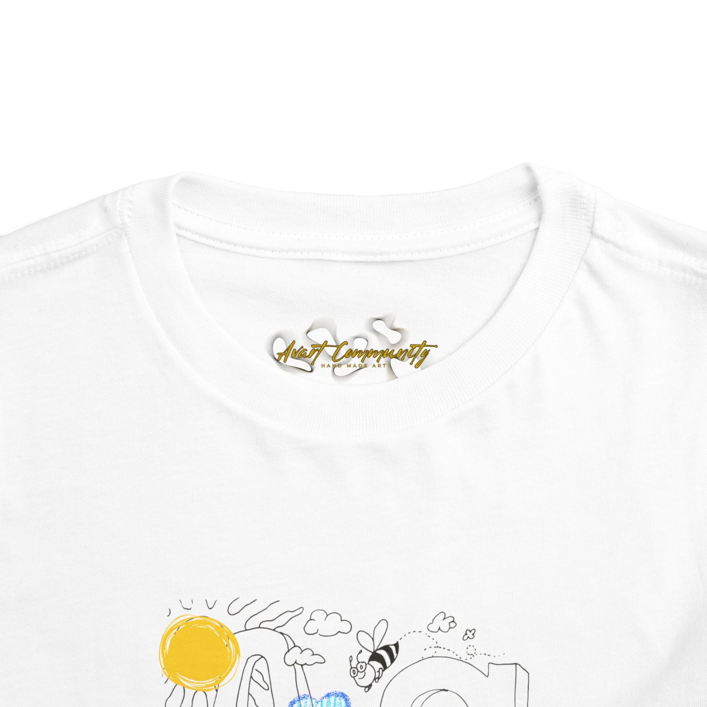 Letter A / The ABCs in the Bible/ by A Valadez/ Toddler Short Sleeve Tee