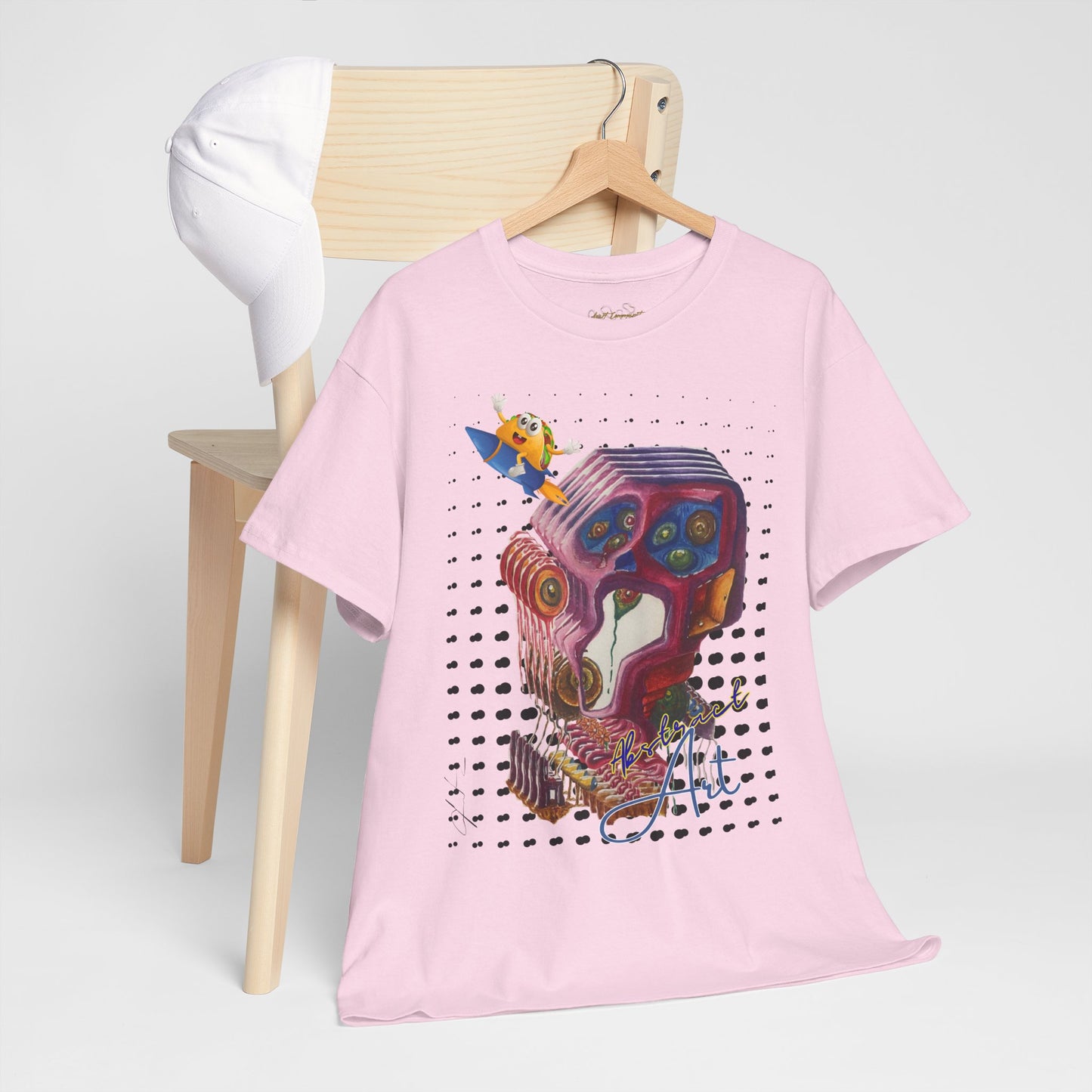 Surprised abstract/ By A Valadez/ Unisex Heavy Cotton Tee