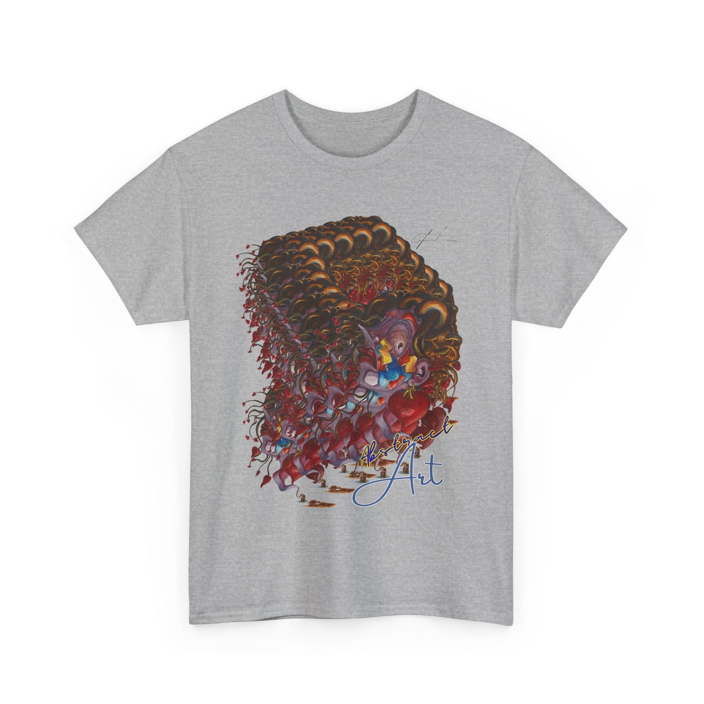 Queen of hearts/ By A Valadez/ Unisex Heavy Cotton Tee