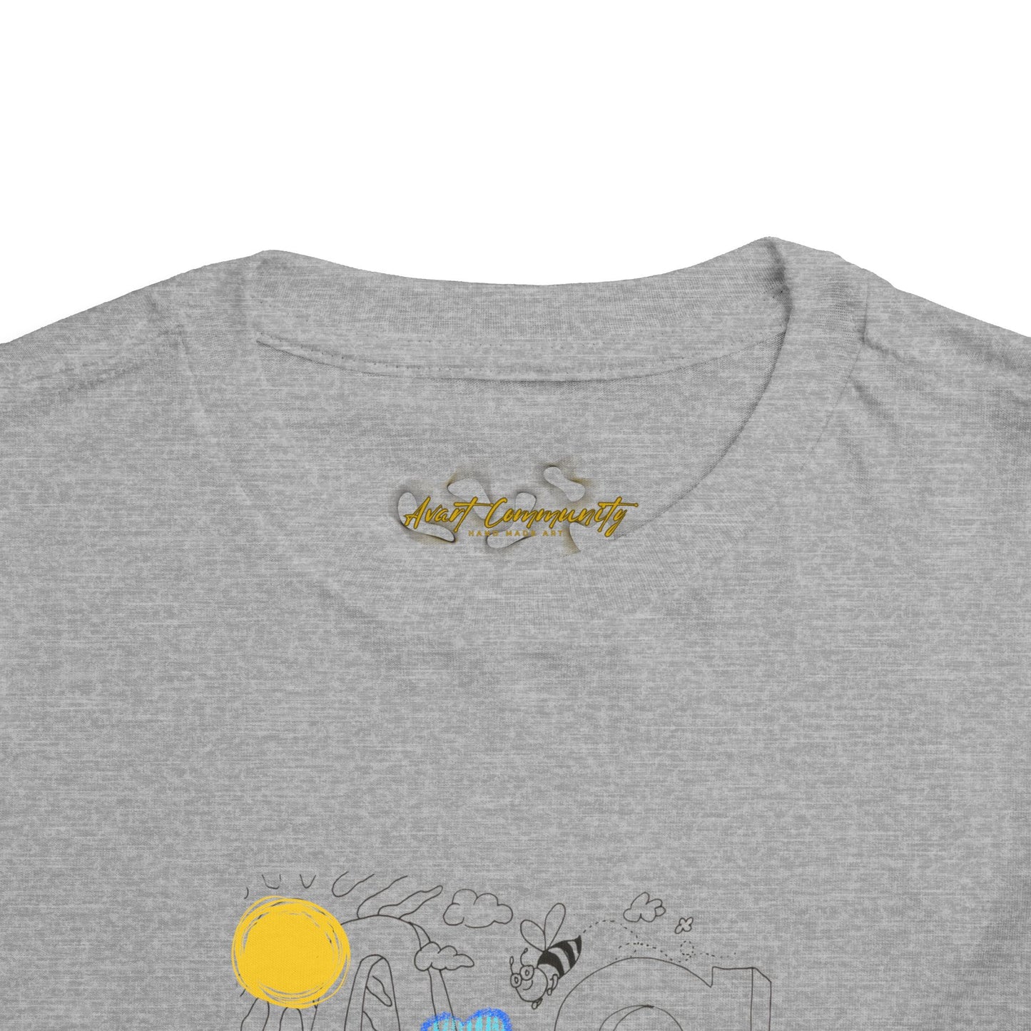 Letter A / The ABCs in the Bible/ by A Valadez/ Toddler Short Sleeve Tee