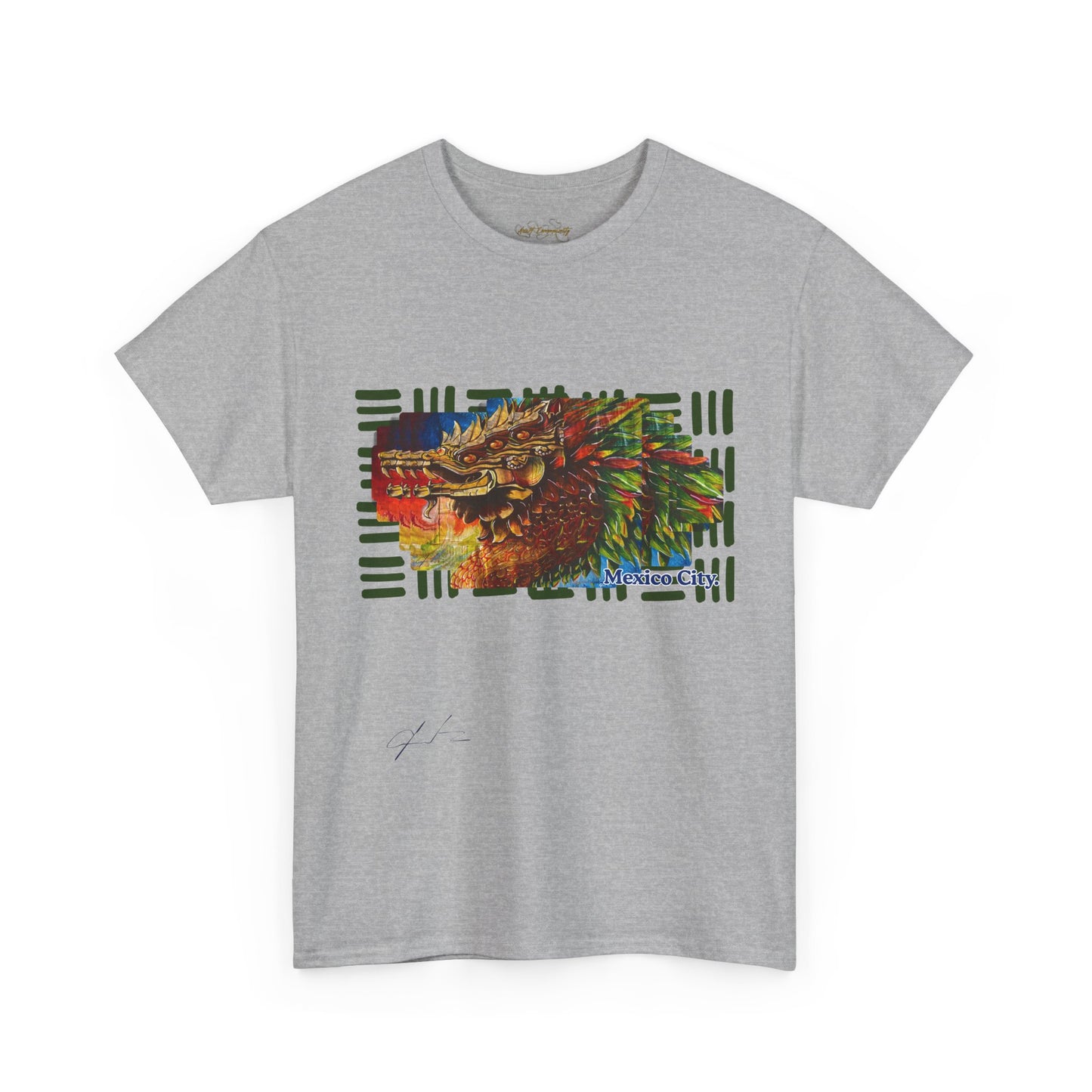 Quetzalcoatl by A Valadez / Unisex Heavy Cotton Tee