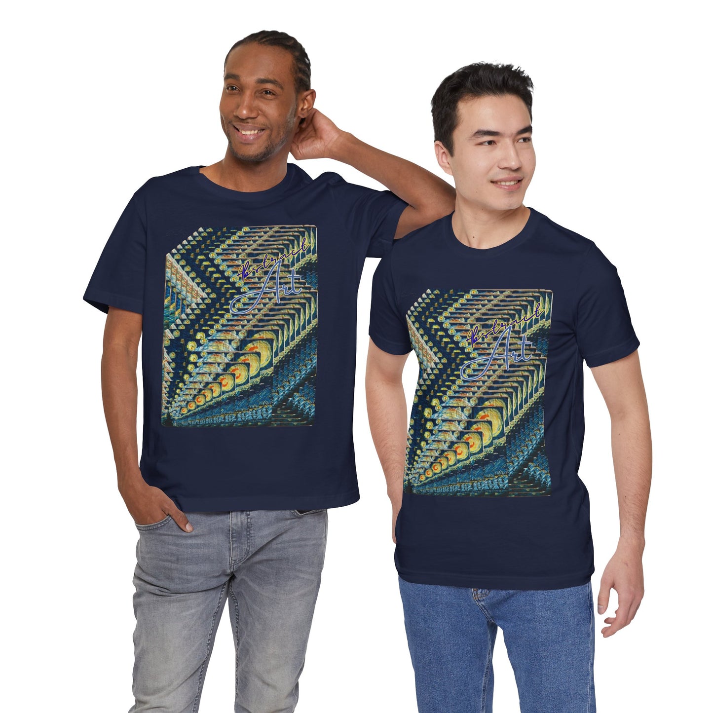 Abstract Starry Night / By A Valadez / Unisex Jersey Short Sleeve Tee