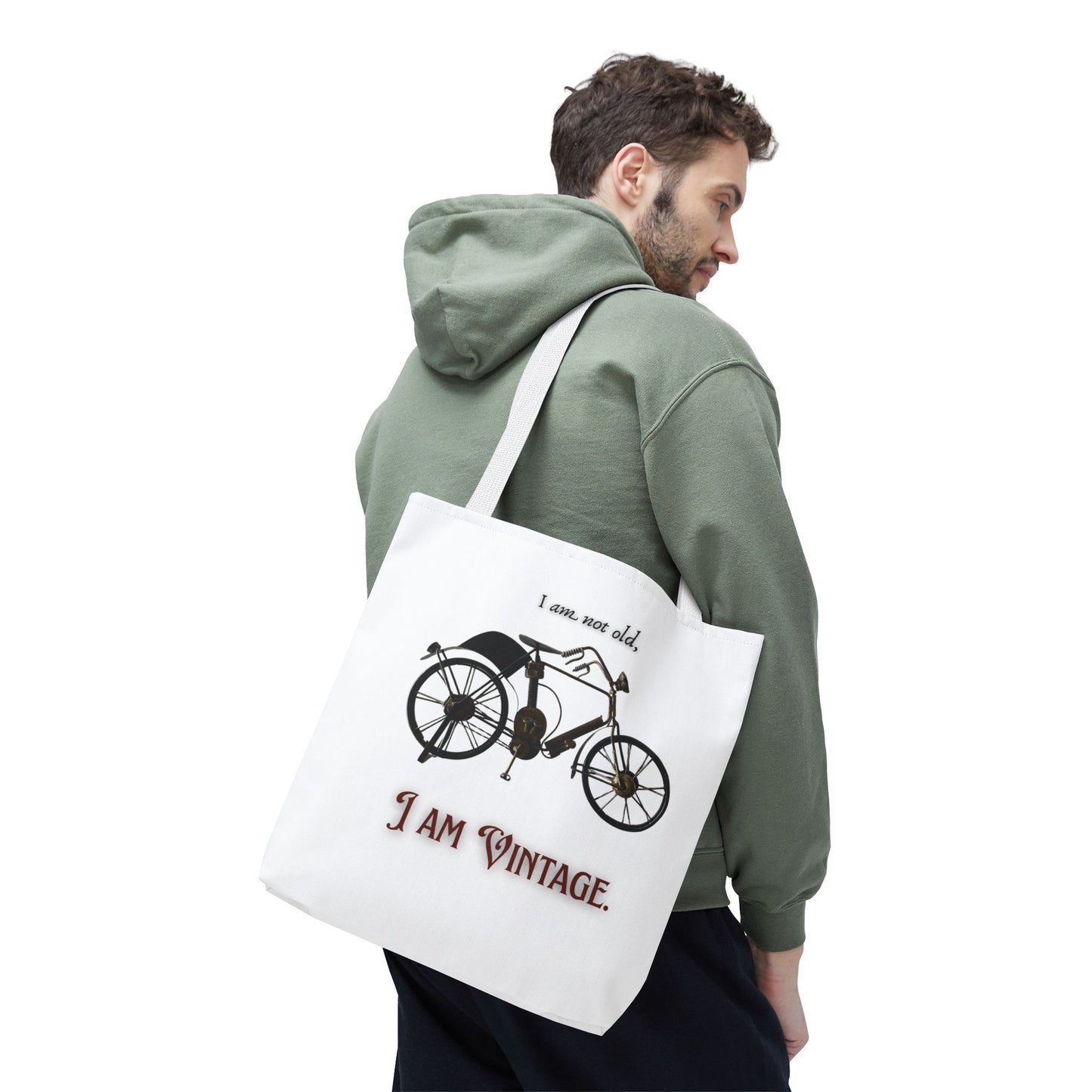 I am vintage / by A Valadez / Tote Bag (AOP)