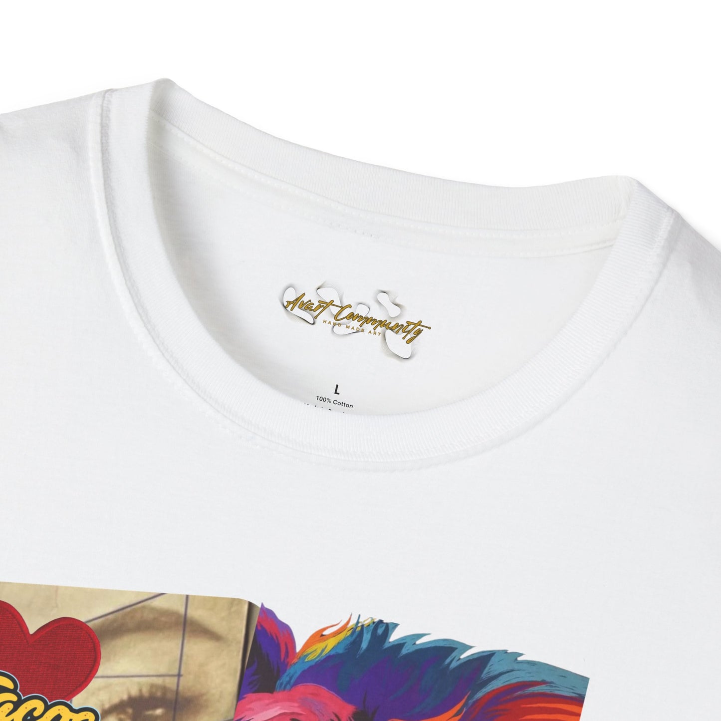 Abstract collage/ By A Valadez/ Unisex Softstyle T-Shirt