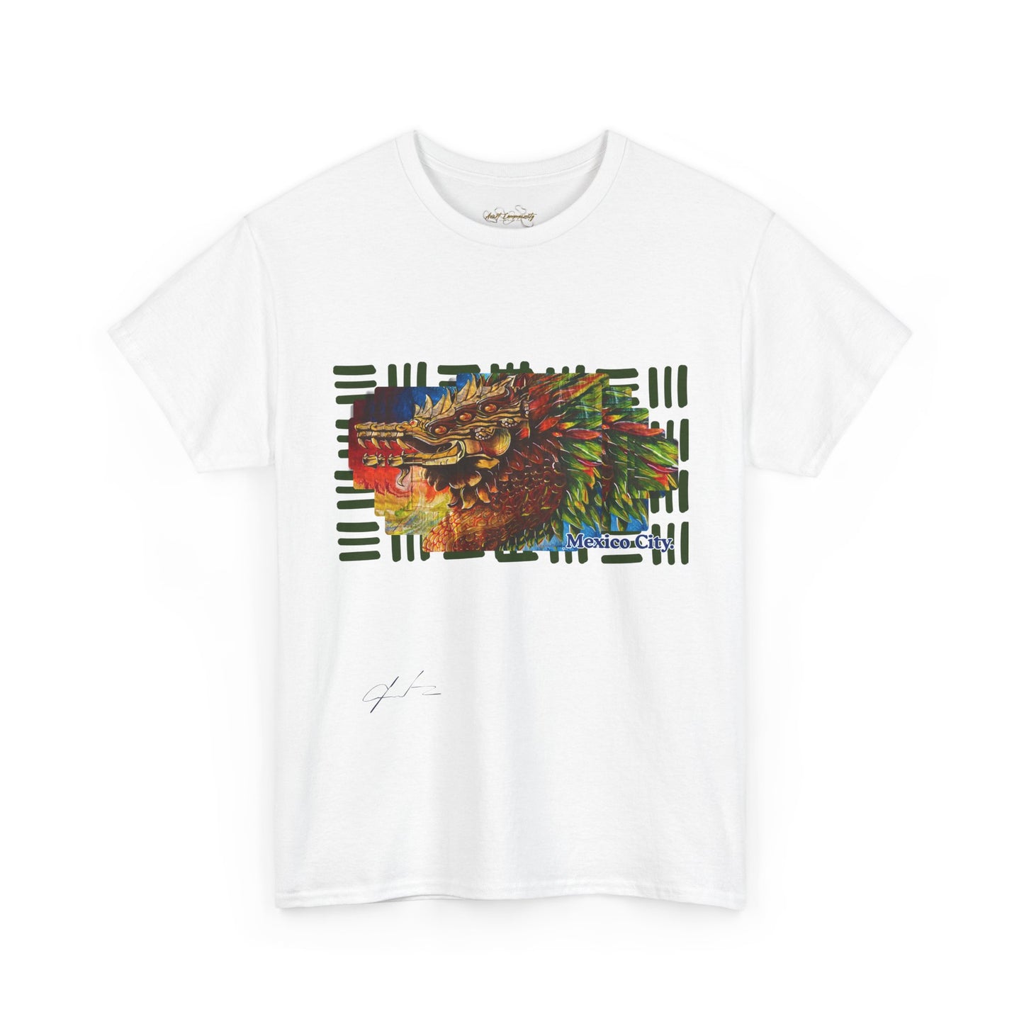 Quetzalcoatl by A Valadez / Unisex Heavy Cotton Tee