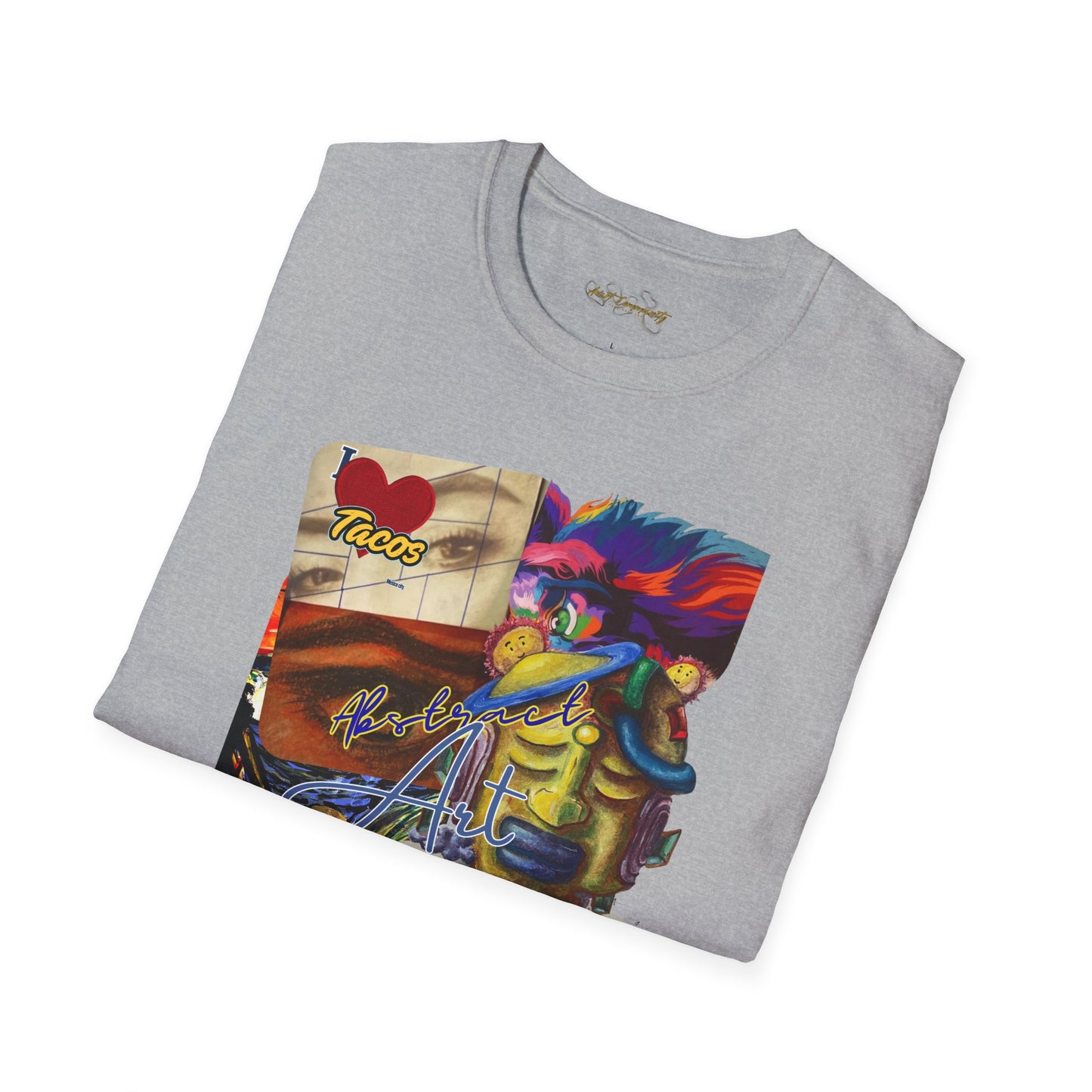 Abstract collage/ By A Valadez/ Unisex Softstyle T-Shirt