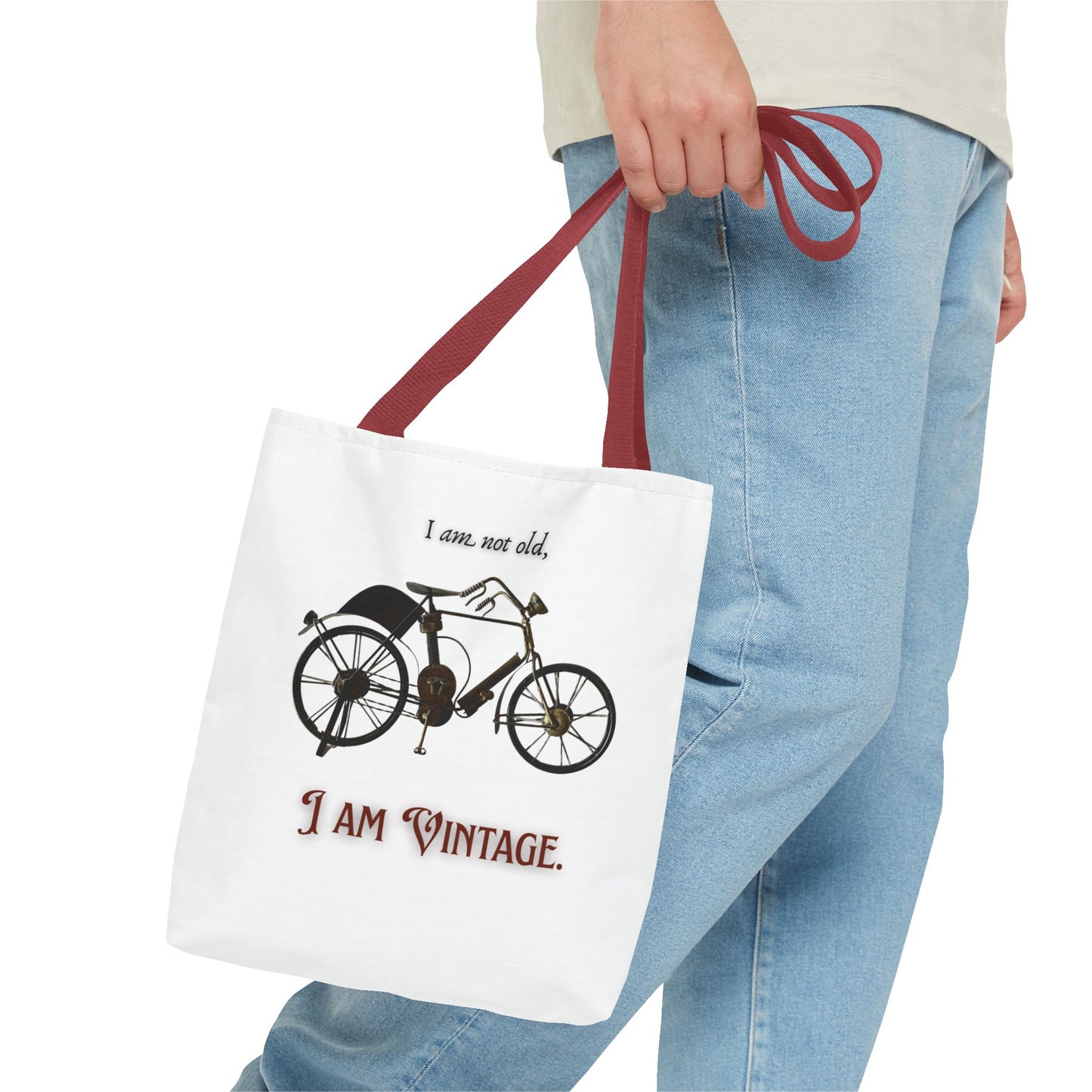 I am vintage / by A Valadez / Tote Bag (AOP)