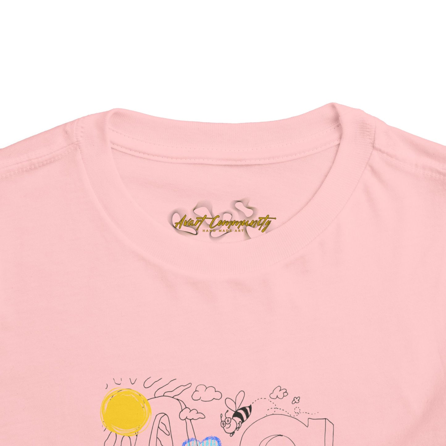 Letter A / The ABCs in the Bible/ by A Valadez/ Toddler Short Sleeve Tee