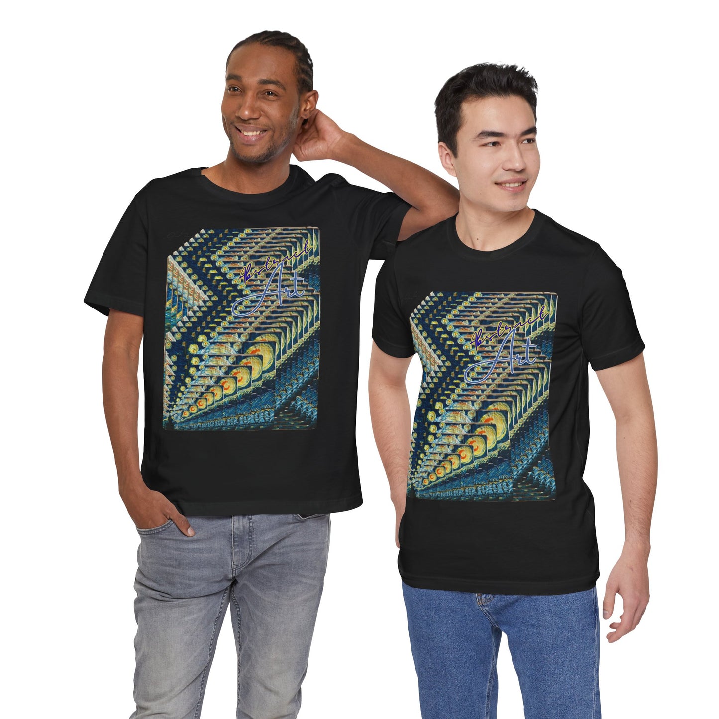Abstract Starry Night / By A Valadez / Unisex Jersey Short Sleeve Tee
