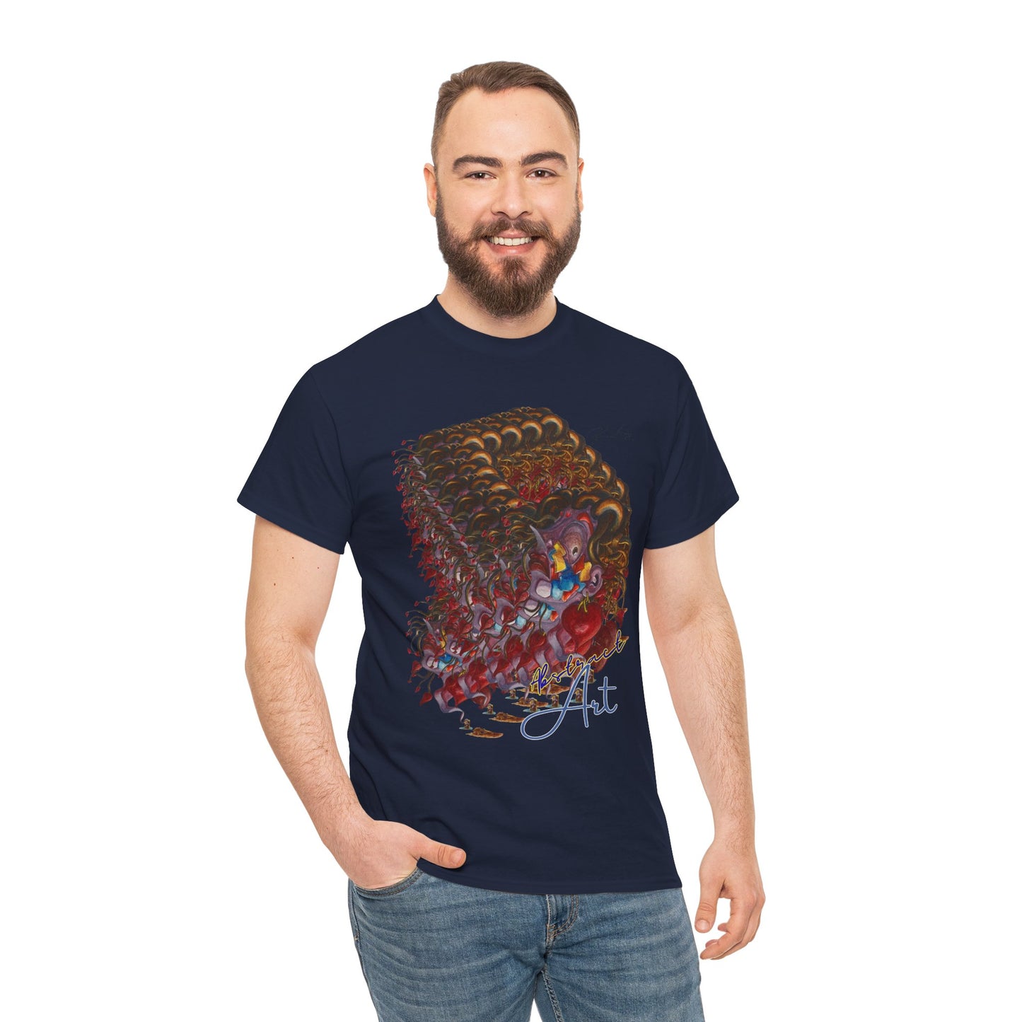 Queen of hearts/ By A Valadez/ Unisex Heavy Cotton Tee