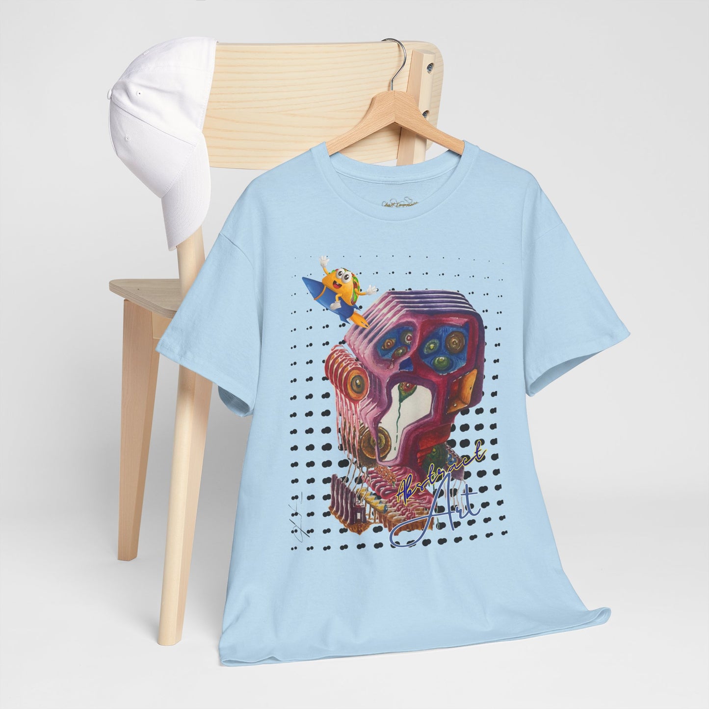 Surprised abstract/ By A Valadez/ Unisex Heavy Cotton Tee