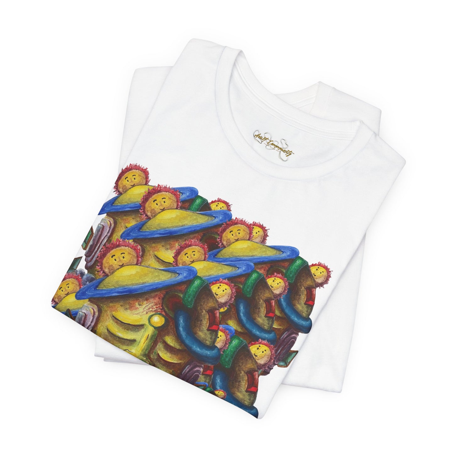 Abstract Art  face / By A Valadez / Unisex Jersey Short Sleeve Tee