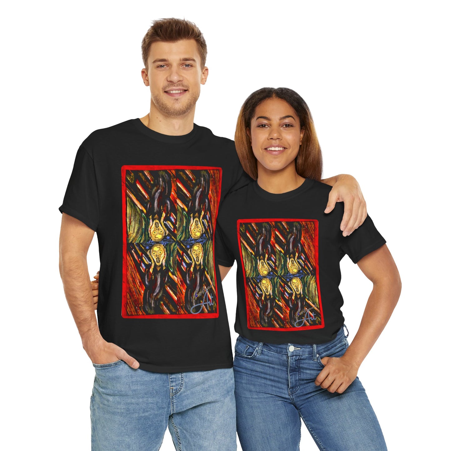 Abstract Screming / By A Valadez / Unisex Heavy Cotton Tee