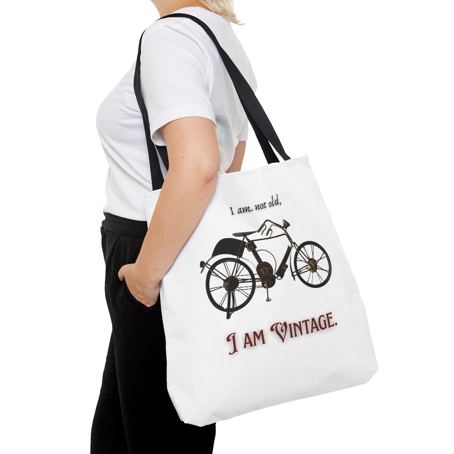 I am vintage / by A Valadez / Tote Bag (AOP)