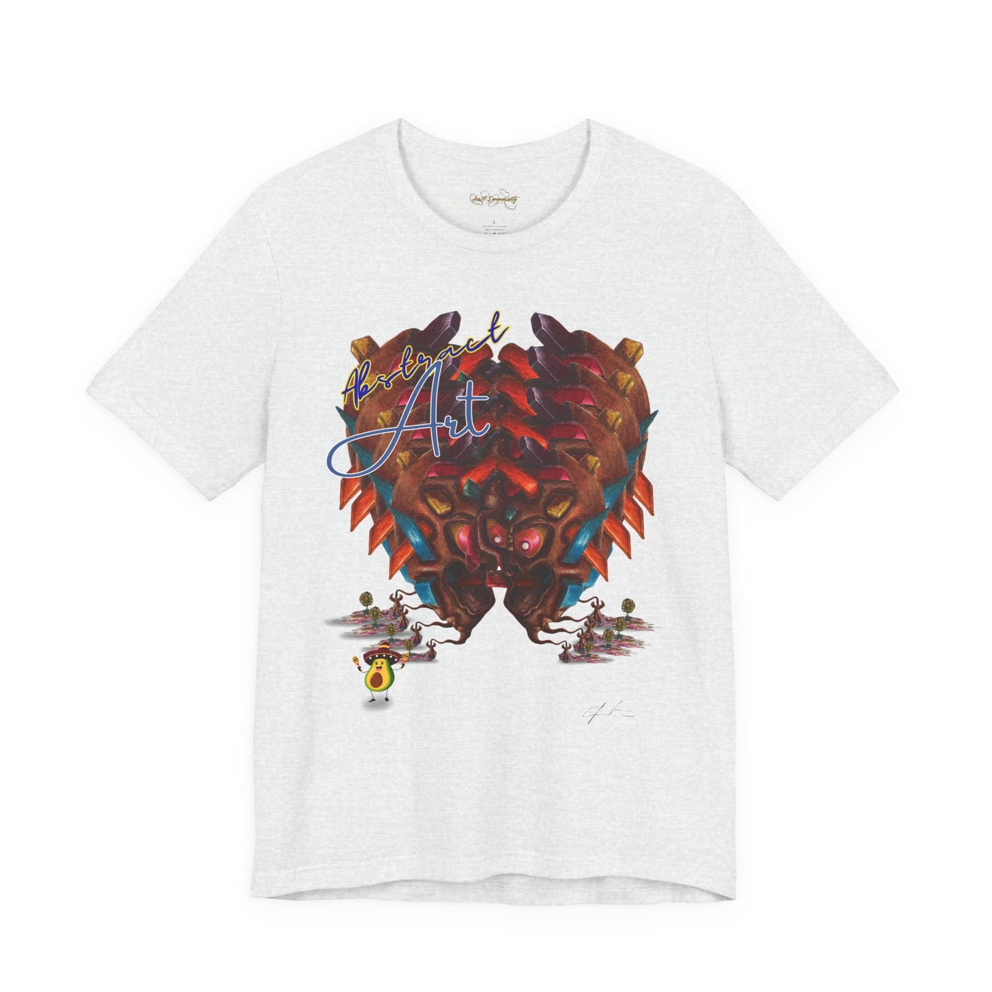 Angry boy abstract/ By A Valadez/ Unisex Jersey Short Sleeve Tee