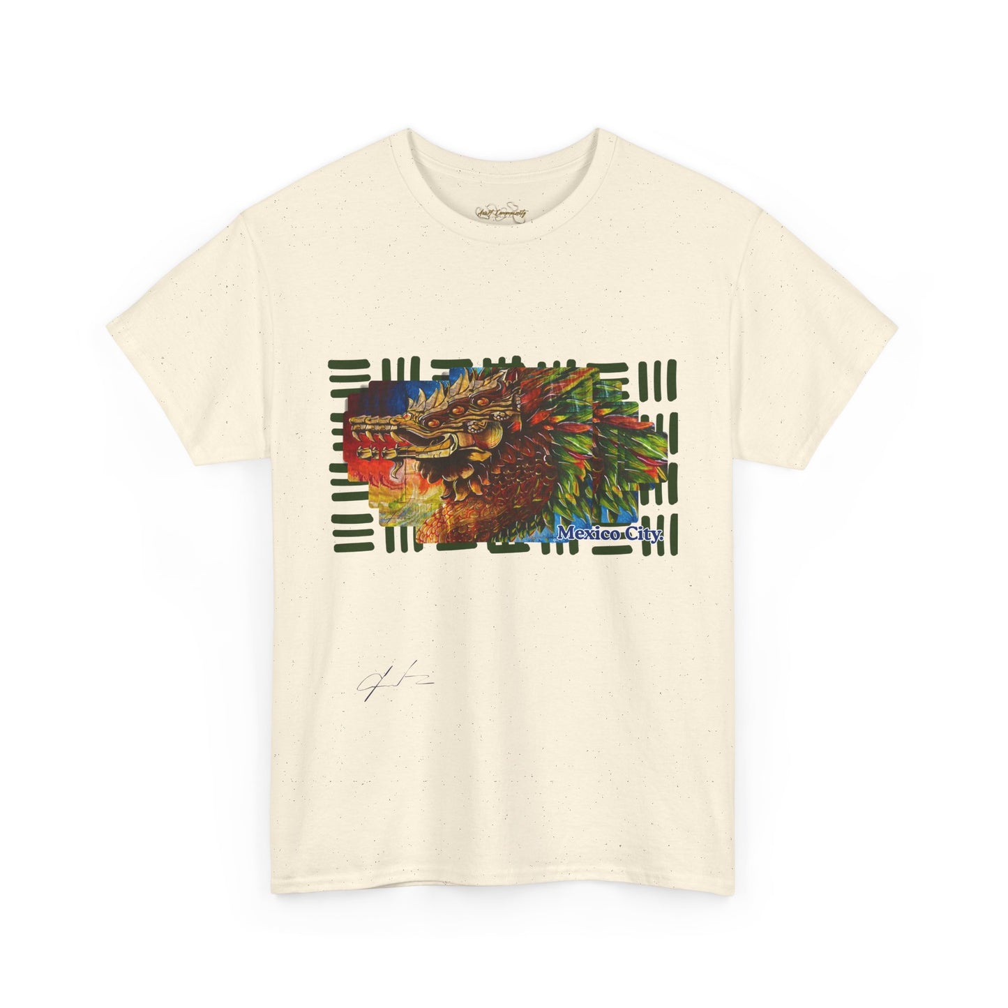 Quetzalcoatl by A Valadez / Unisex Heavy Cotton Tee