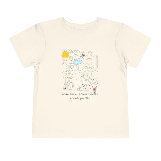 Letter A / The ABCs in the Bible/ by A Valadez/ Toddler Short Sleeve Tee