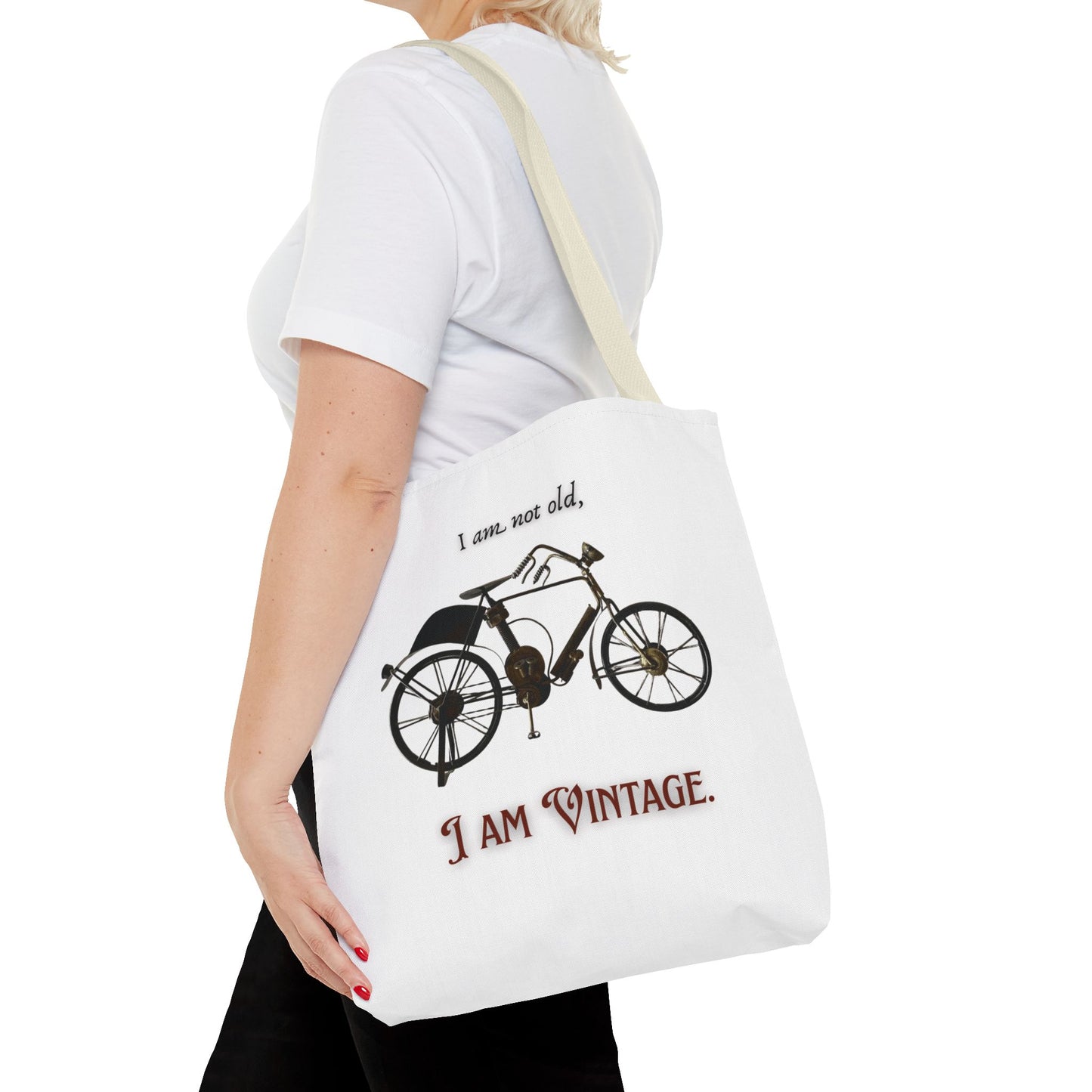 I am vintage / by A Valadez / Tote Bag (AOP)