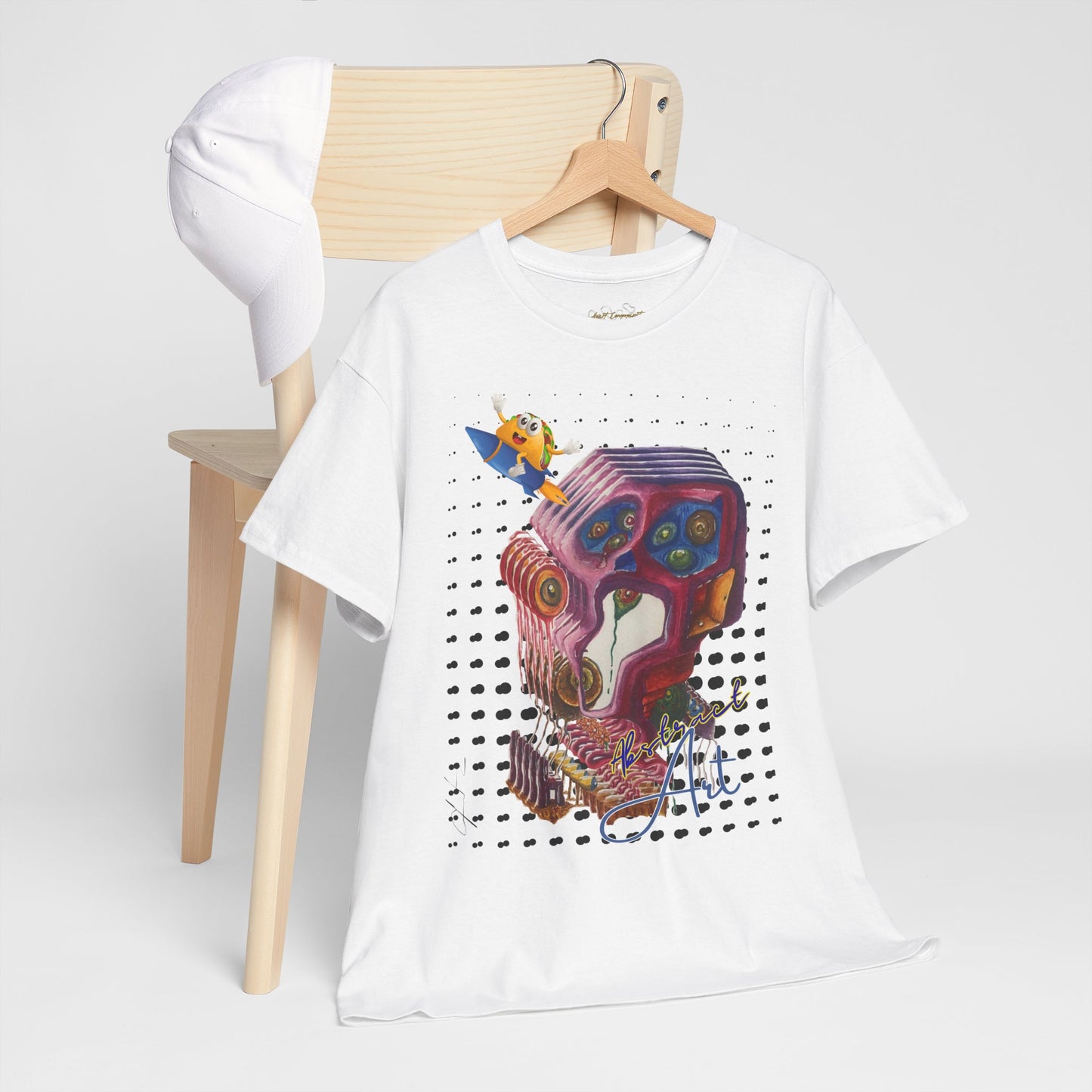 Surprised abstract/ By A Valadez/ Unisex Heavy Cotton Tee