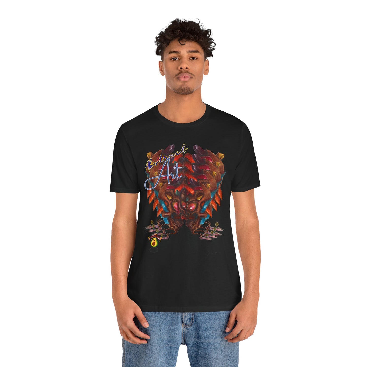 Angry boy abstract/ By A Valadez/ Unisex Jersey Short Sleeve Tee