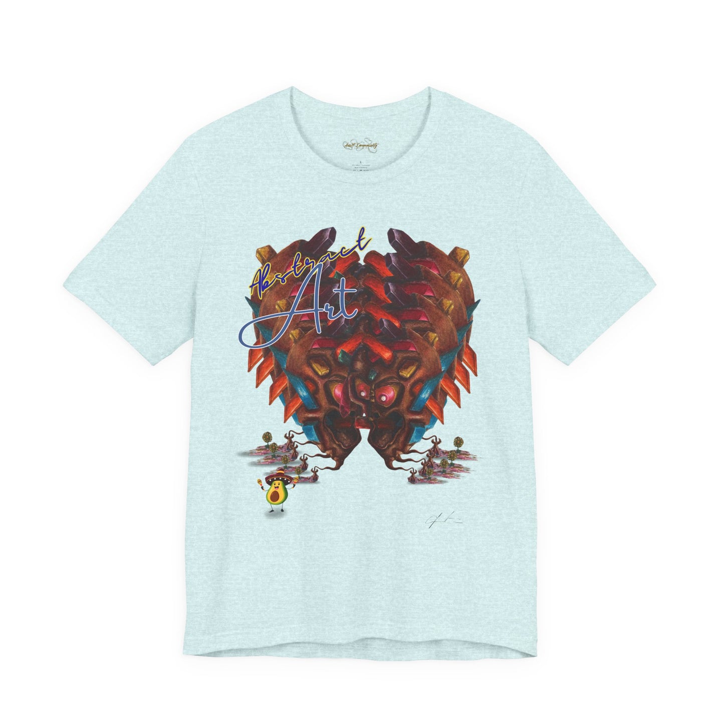 Angry boy abstract/ By A Valadez/ Unisex Jersey Short Sleeve Tee