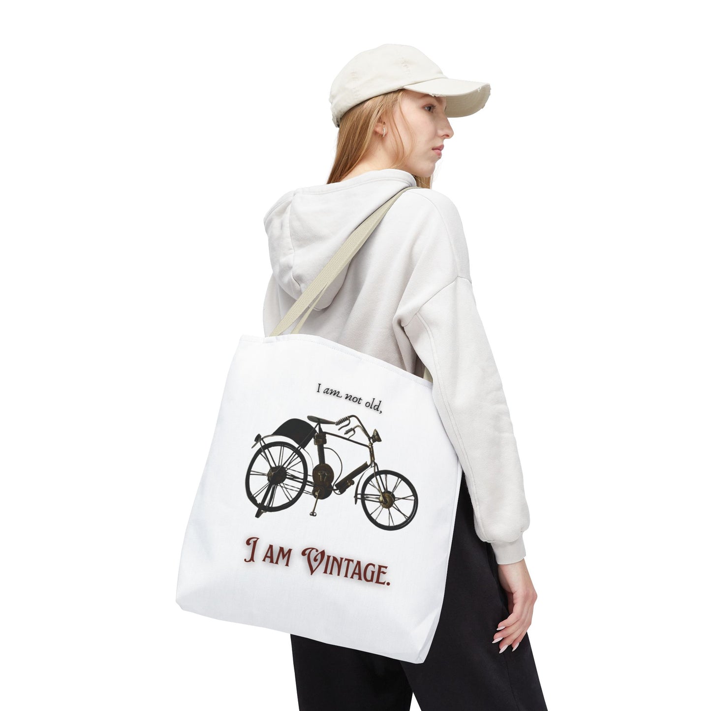 I am vintage / by A Valadez / Tote Bag (AOP)