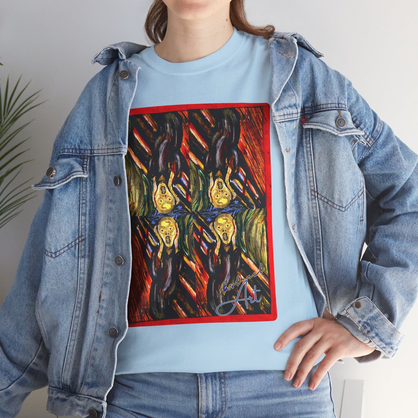 Abstract Screming / By A Valadez / Unisex Heavy Cotton Tee