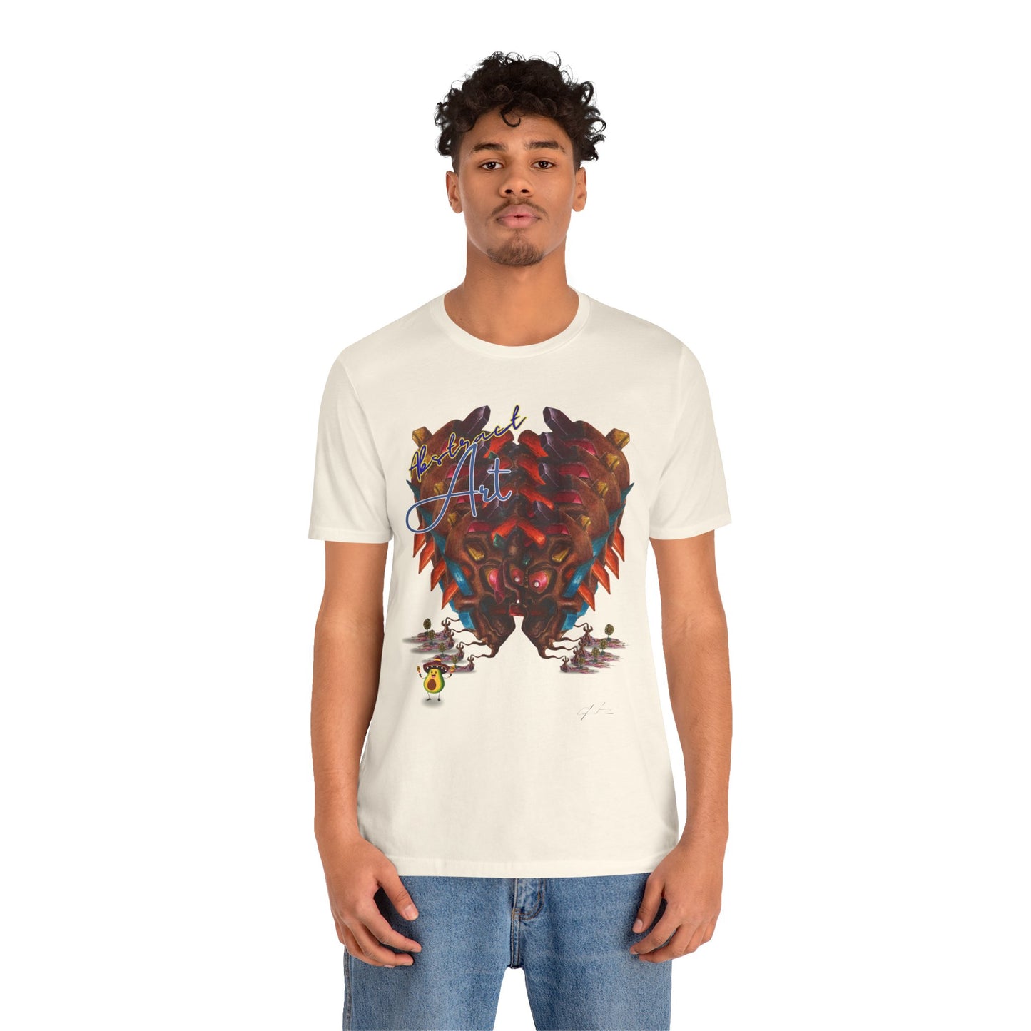 Angry boy abstract/ By A Valadez/ Unisex Jersey Short Sleeve Tee