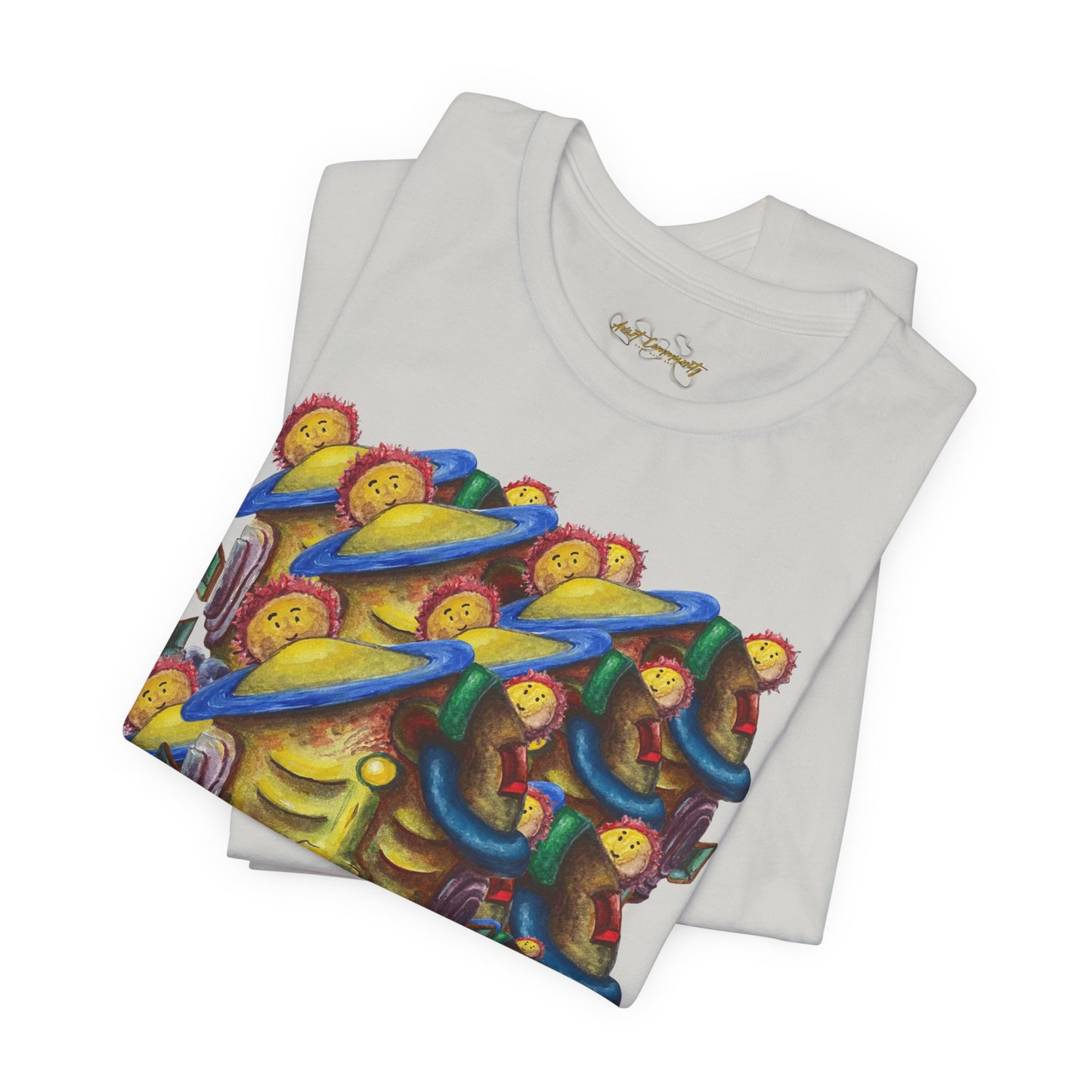 Abstract Art  face / By A Valadez / Unisex Jersey Short Sleeve Tee