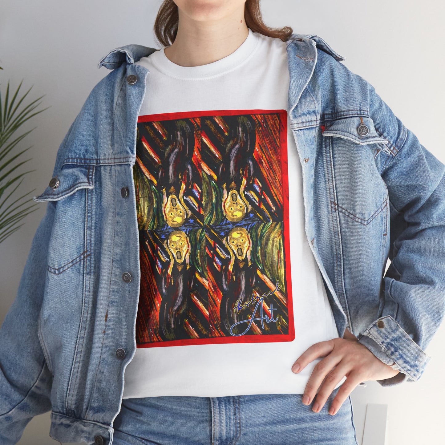 Abstract Screming / By A Valadez / Unisex Heavy Cotton Tee