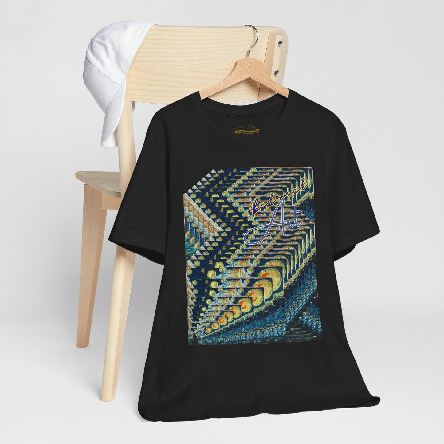 Abstract Starry Night / By A Valadez / Unisex Jersey Short Sleeve Tee