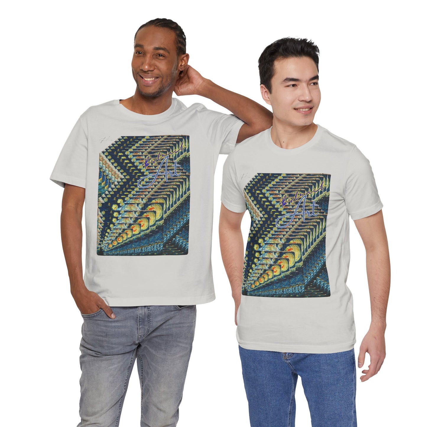 Abstract Starry Night / By A Valadez / Unisex Jersey Short Sleeve Tee