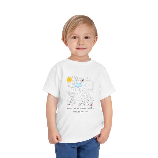 Letter A / The ABCs in the Bible/ by A Valadez/ Toddler Short Sleeve Tee