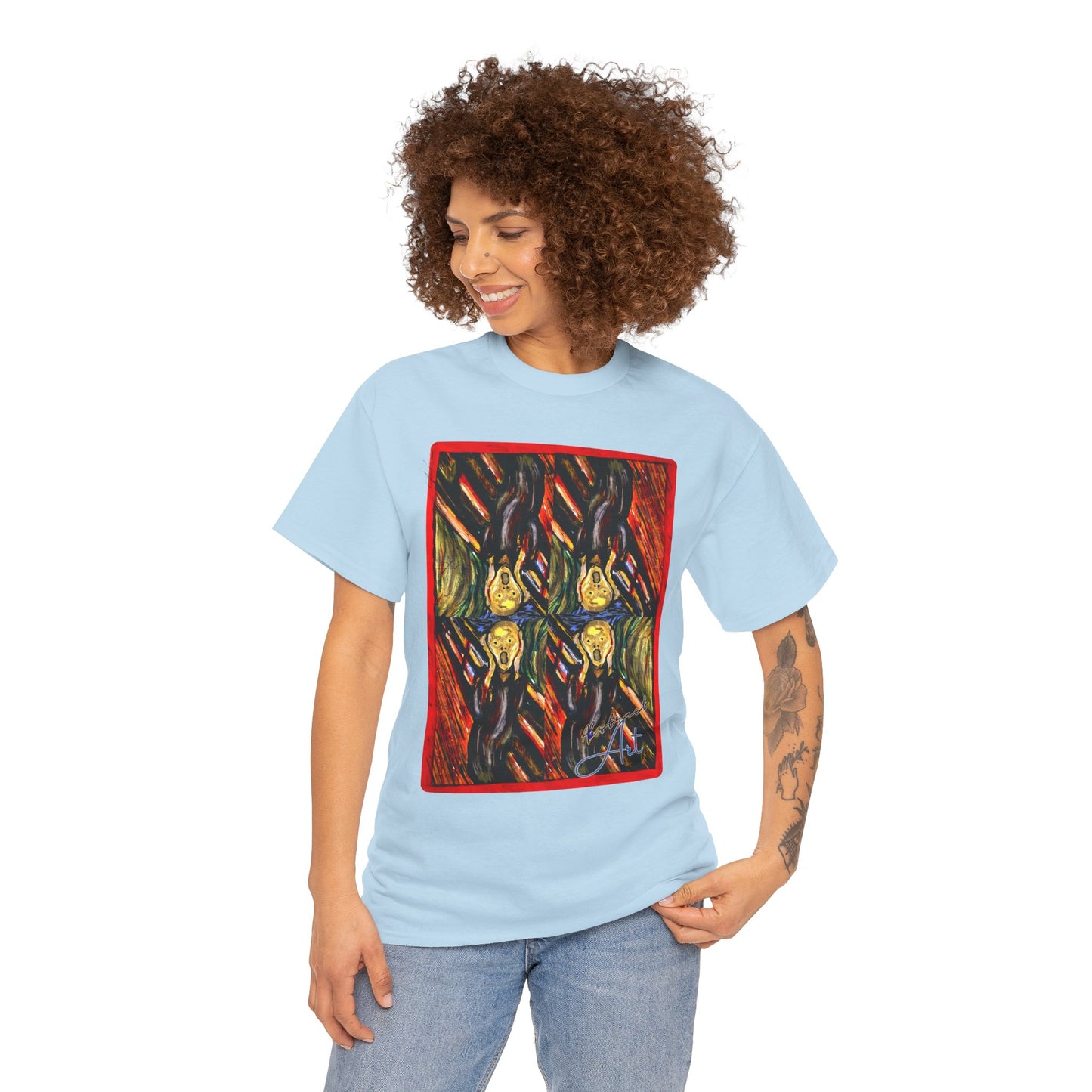 Abstract Screming / By A Valadez / Unisex Heavy Cotton Tee