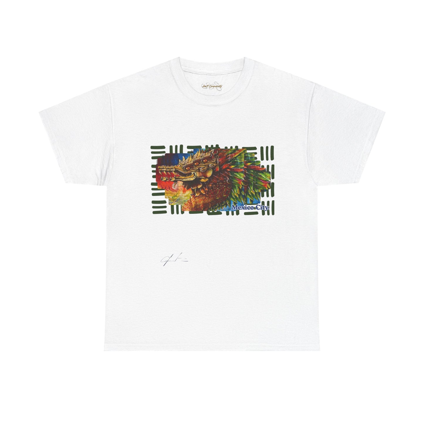 Quetzalcoatl by A Valadez / Unisex Heavy Cotton Tee